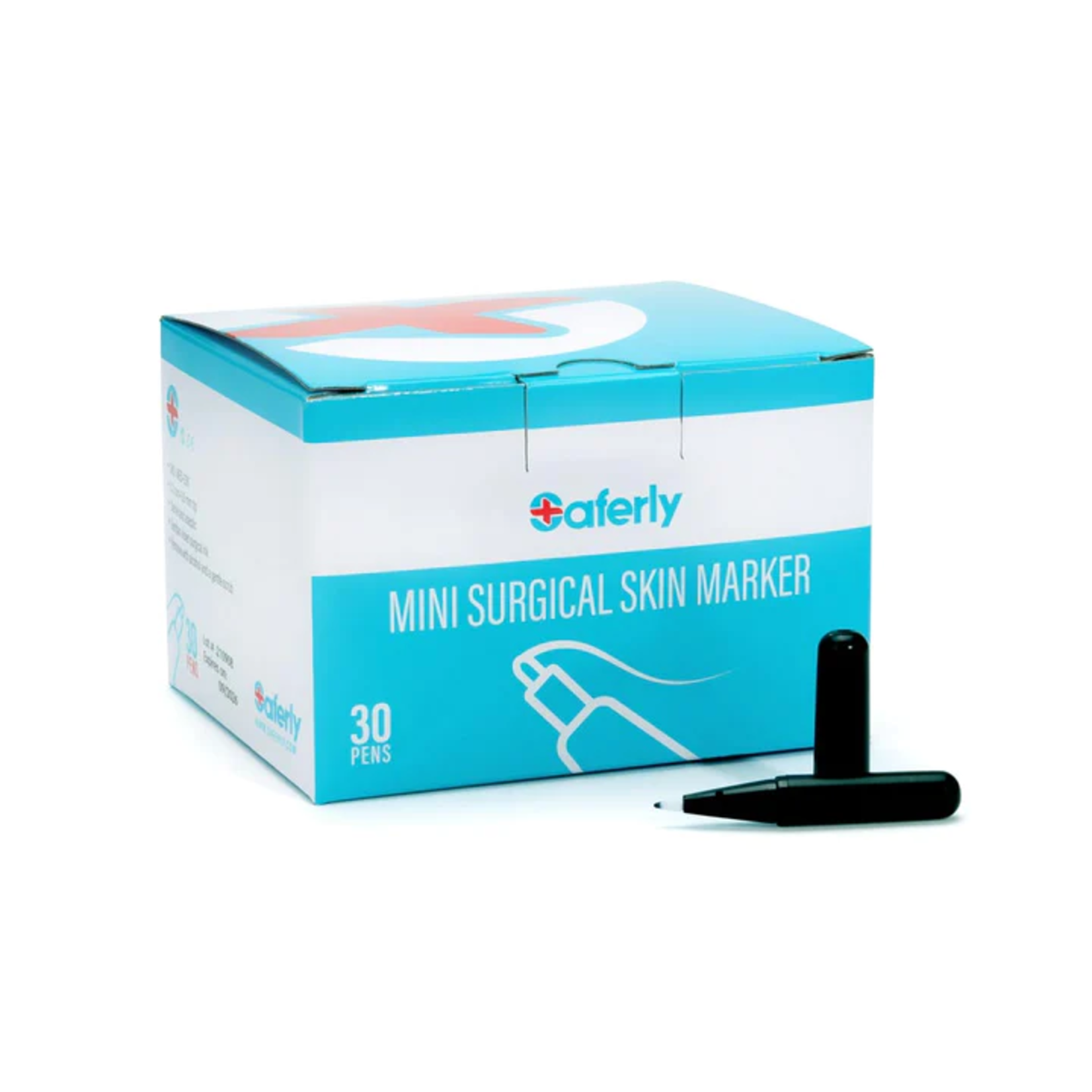 SAFERLY MINI SURGICAL SKIN MARKERS - STERILIZED AND INTERCHANGEABLE - BOX OF 30