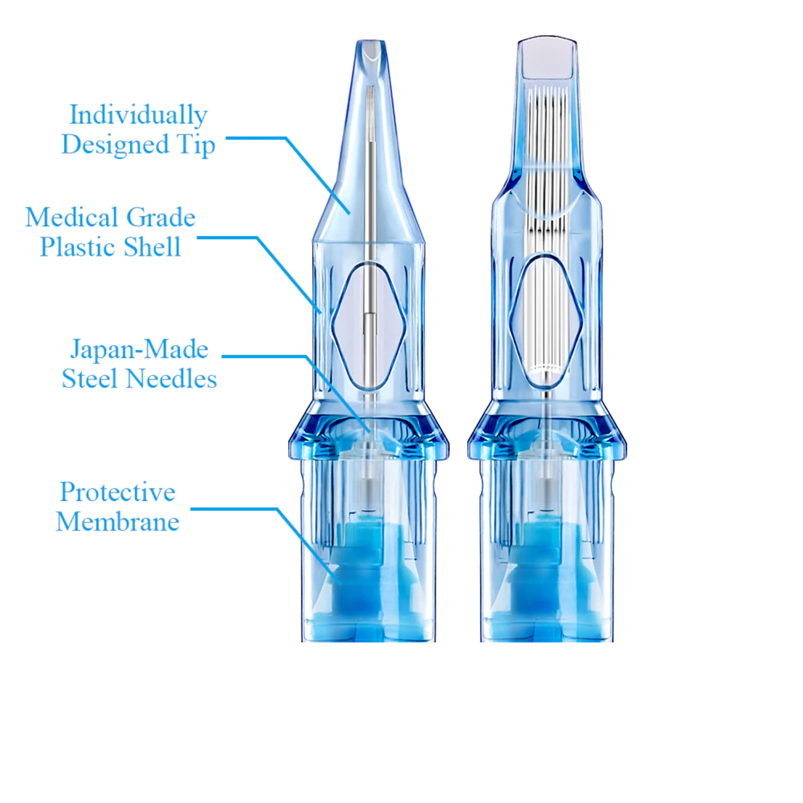 EMALLA ELIOT TATTOO CARTRIDGE NEEDLES ROUND SHADER (20PCS PER BOX)