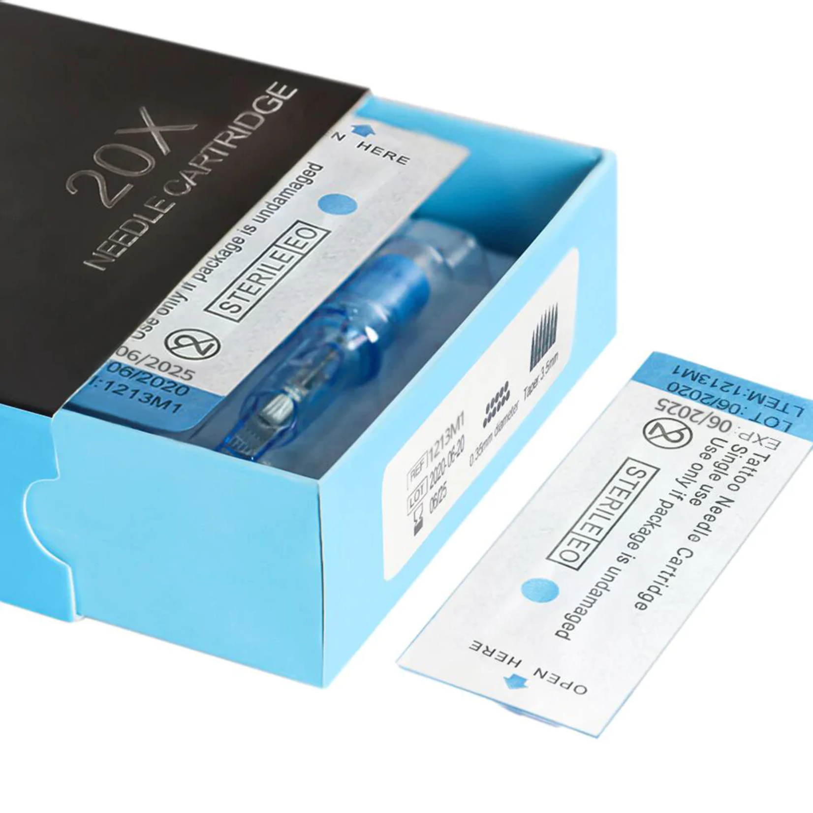 EMALLA ELIOT TATTOO CARTRIDGE NEEDLES MIXED SIZES SAMPLE BOX (20PCS PER BOX)