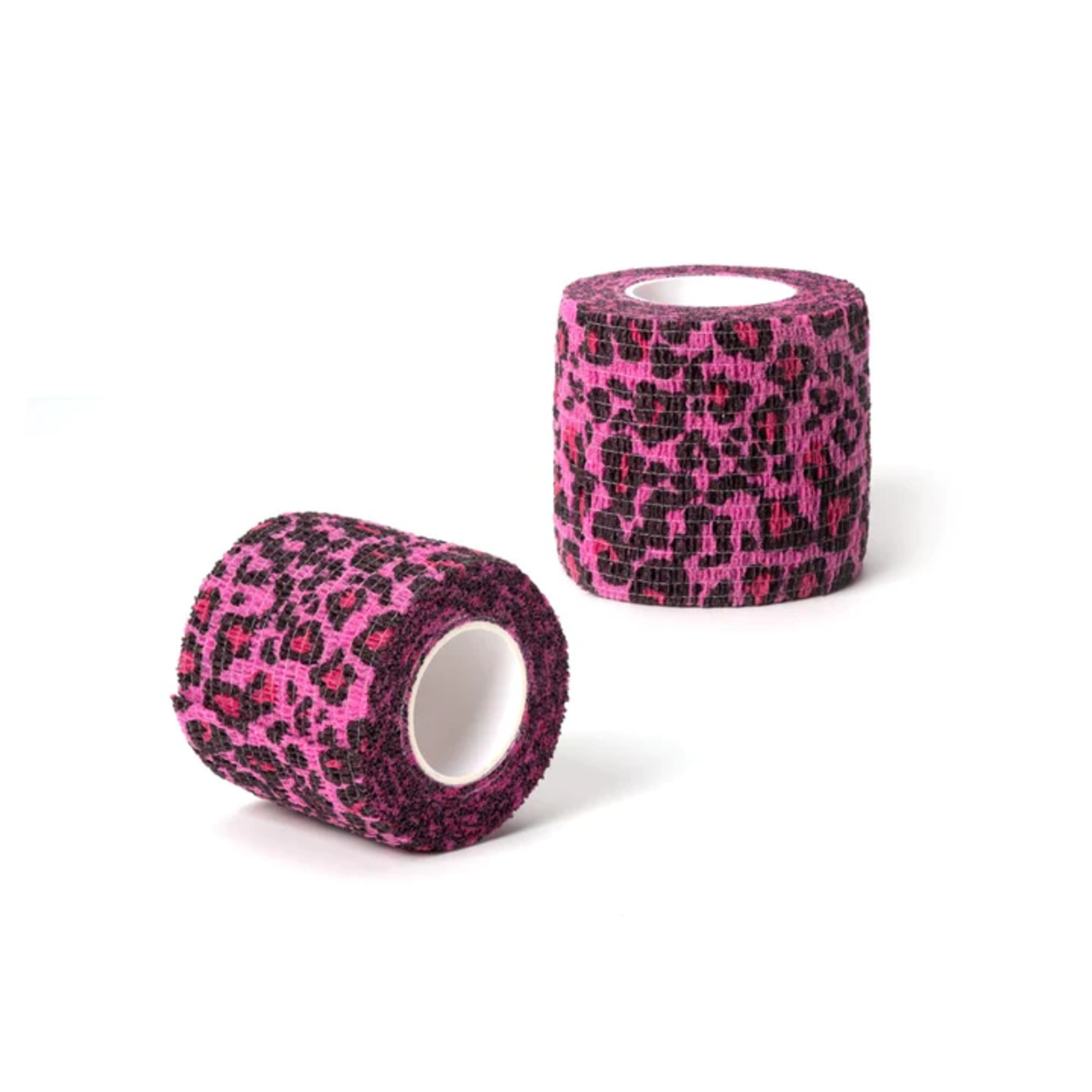 SAFERLY COHESIVE BANDAGES - PINK LEOPARD SINGLE ROLL