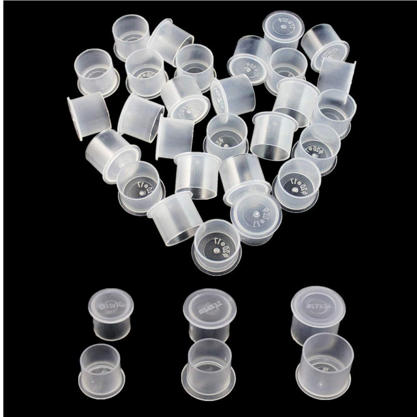 FLAT BOTTOM INK CUPS (BAG OF 100)