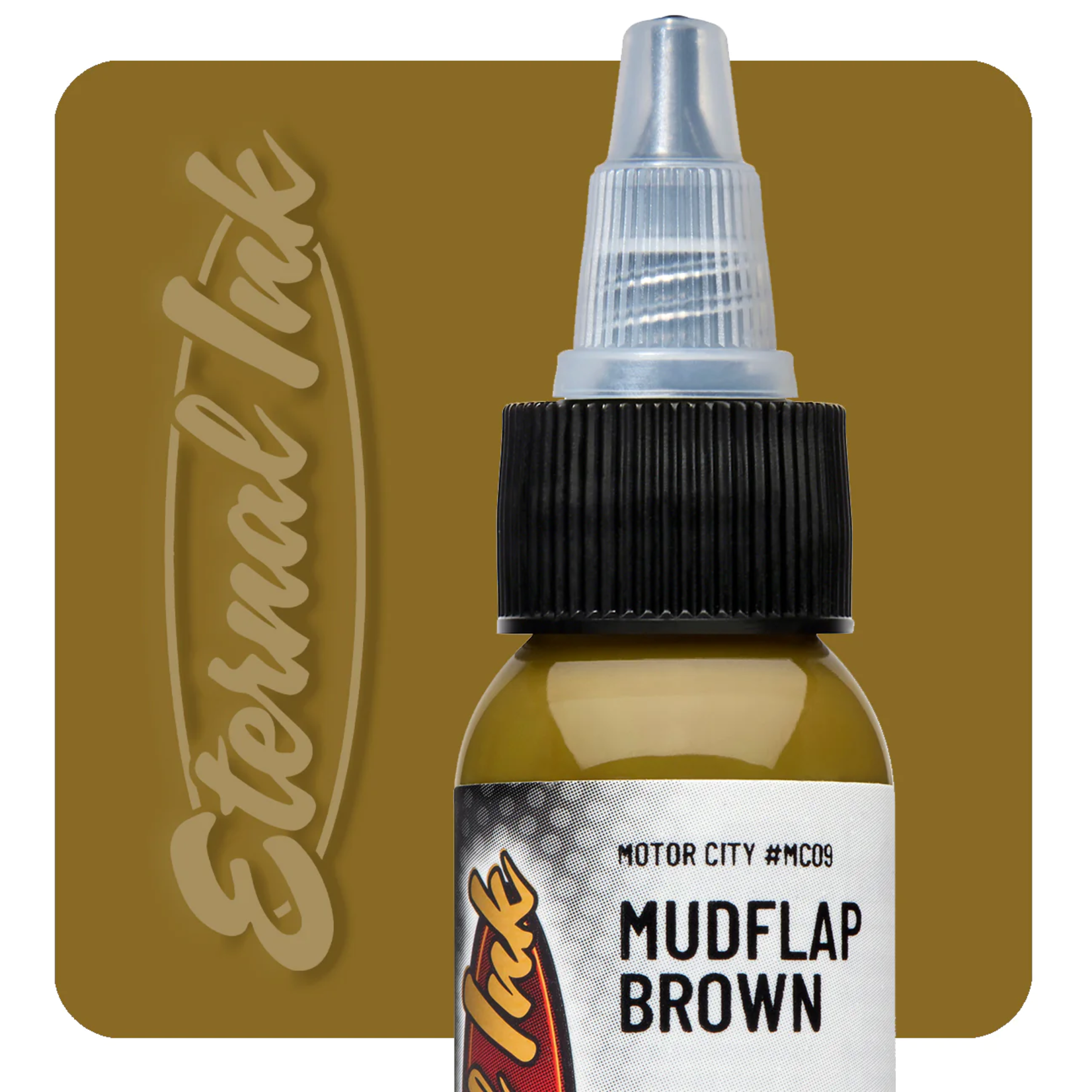 ETERNAL INK MOTOR CITY MUDFLAP BROWN 1OZ