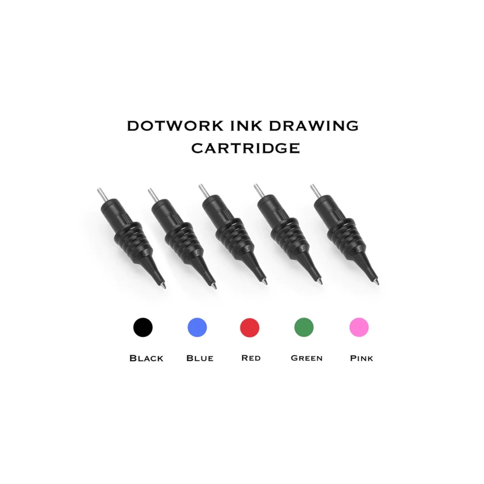 PEAK DOTWORK BALLPOINT PEN DRAWING CARTRIDGES — PICK COLOR — BOX OF 20