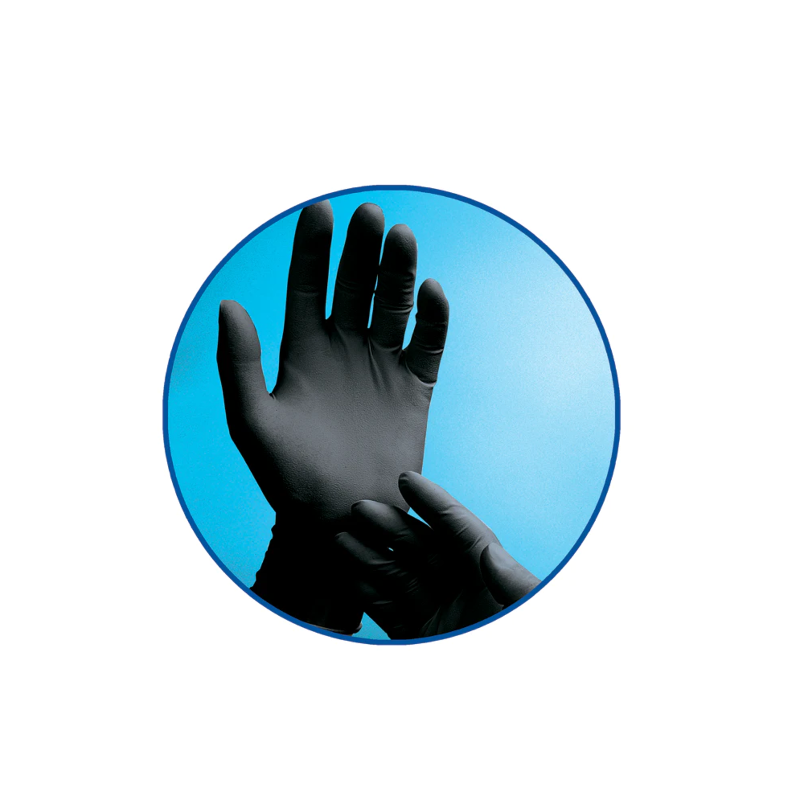 ADENNA PHANTOM - BLACK LATEX EXAM GLOVES – POWDER FREE