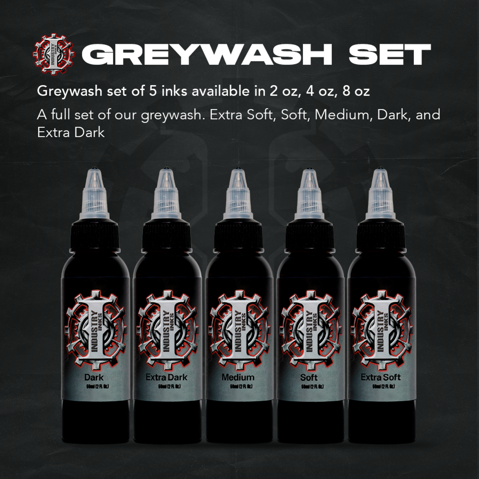 INDUSTRY INKS GREYWASH SET PICK A SIZE