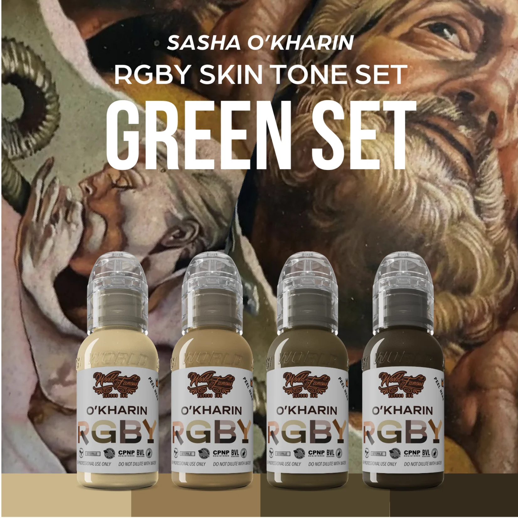 WORLD FAMOUS SASHA O'KHARIN RGBY GREEN SET 1OZ