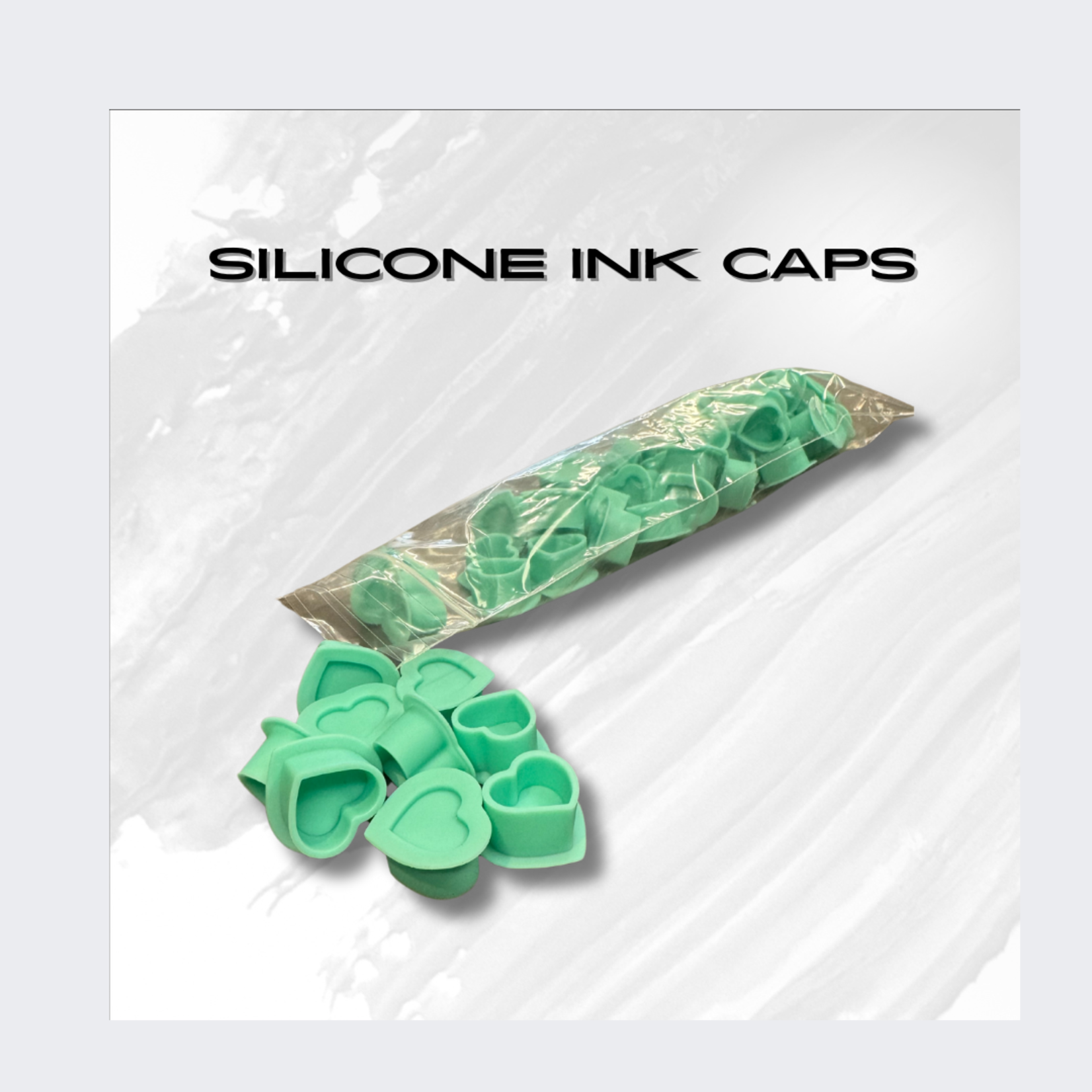 ULTRA SOFT SILICONE HEARTS INK CUPS