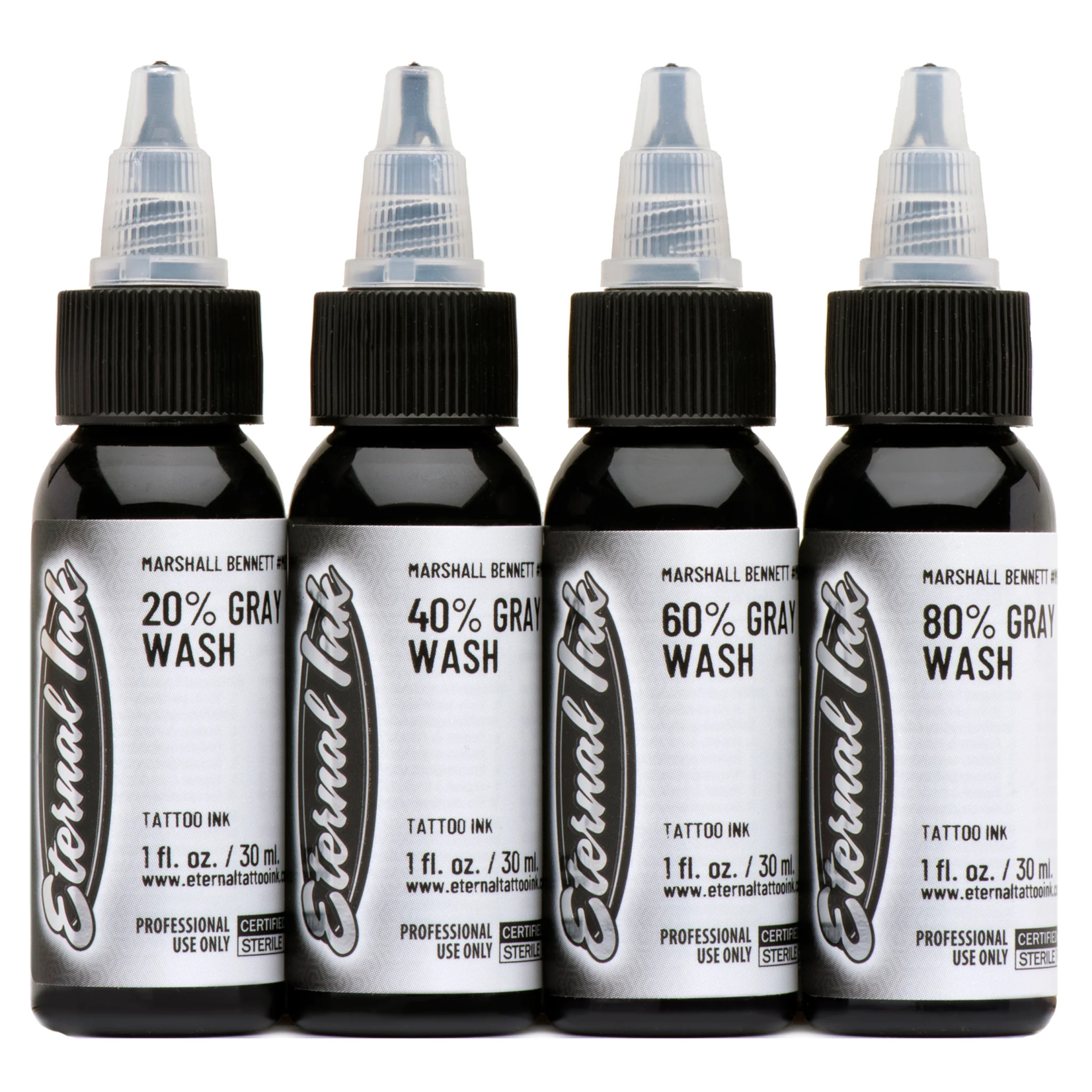 ETERNAL INK MARSHALL BENNETT GRAY WASH SET - ETERNAL INK - PICK A SIZE 4 OZ SET