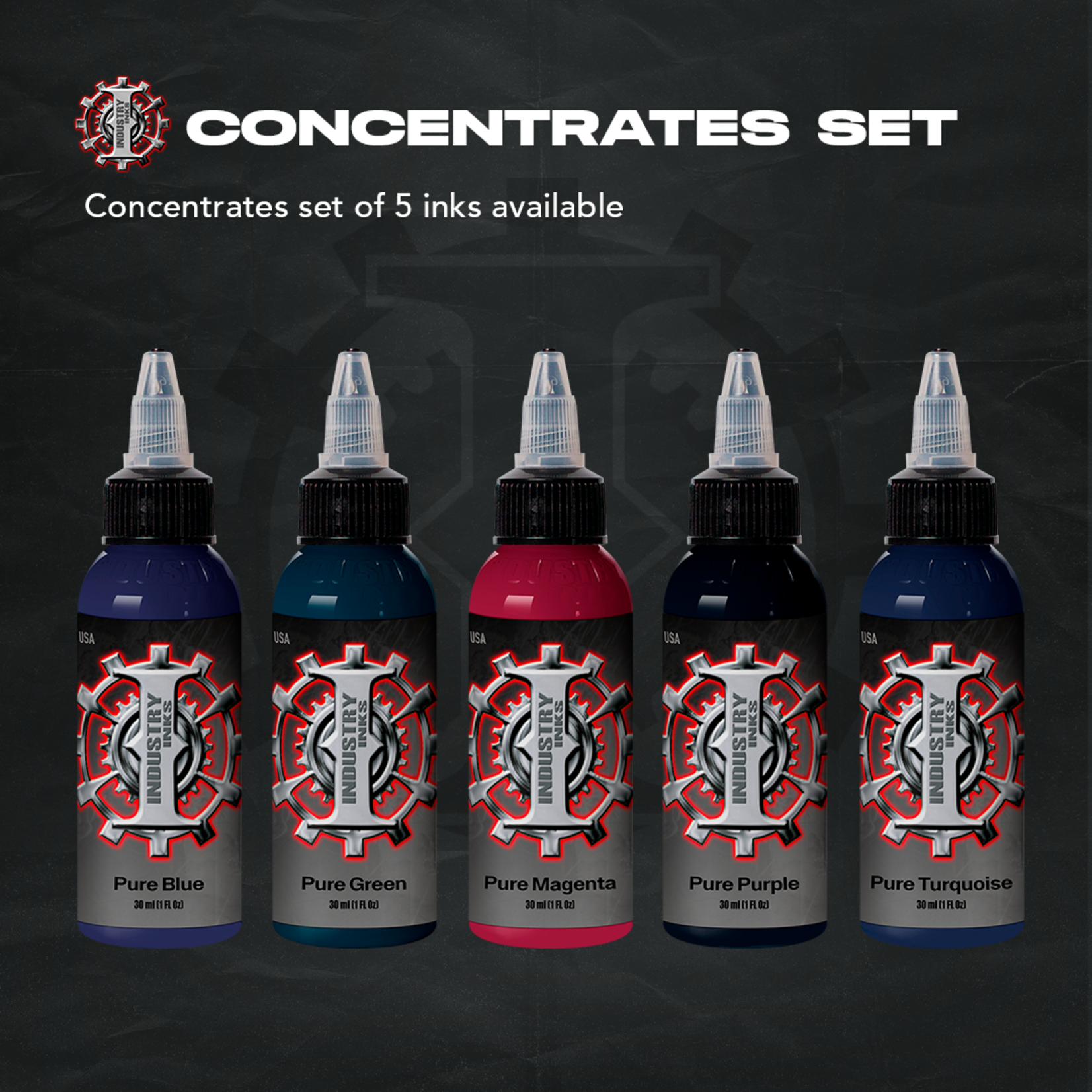 INDUSTRY INKS CONCENTRATES SET - 1OZ