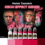 WORLD FAMOUS MELEK TASTEKIN PINK NEON EFFECT SERIES