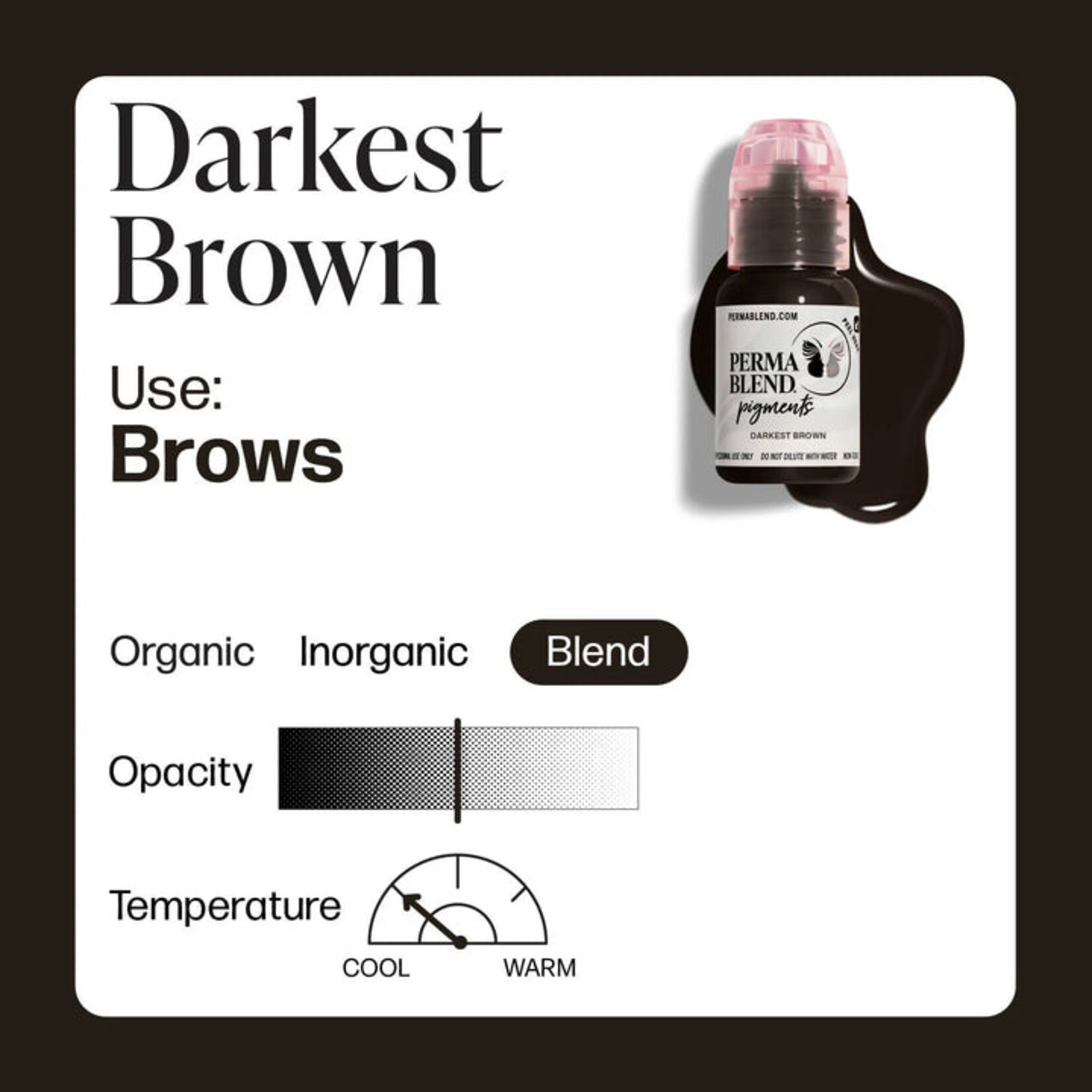 PERMA BLEND DARKEST BROWN 15ml