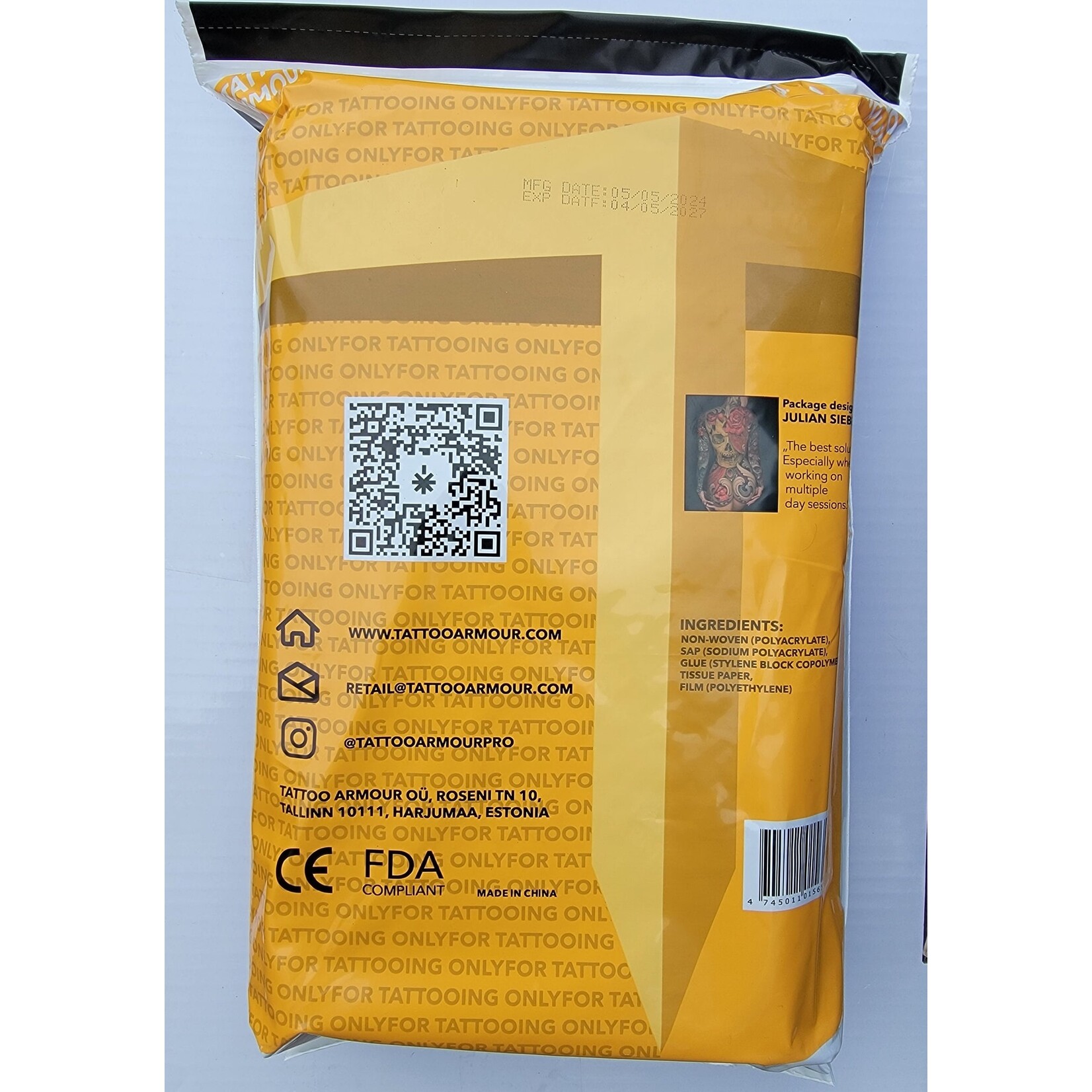 TATTOO ARMOUR AFTERCARE PADS