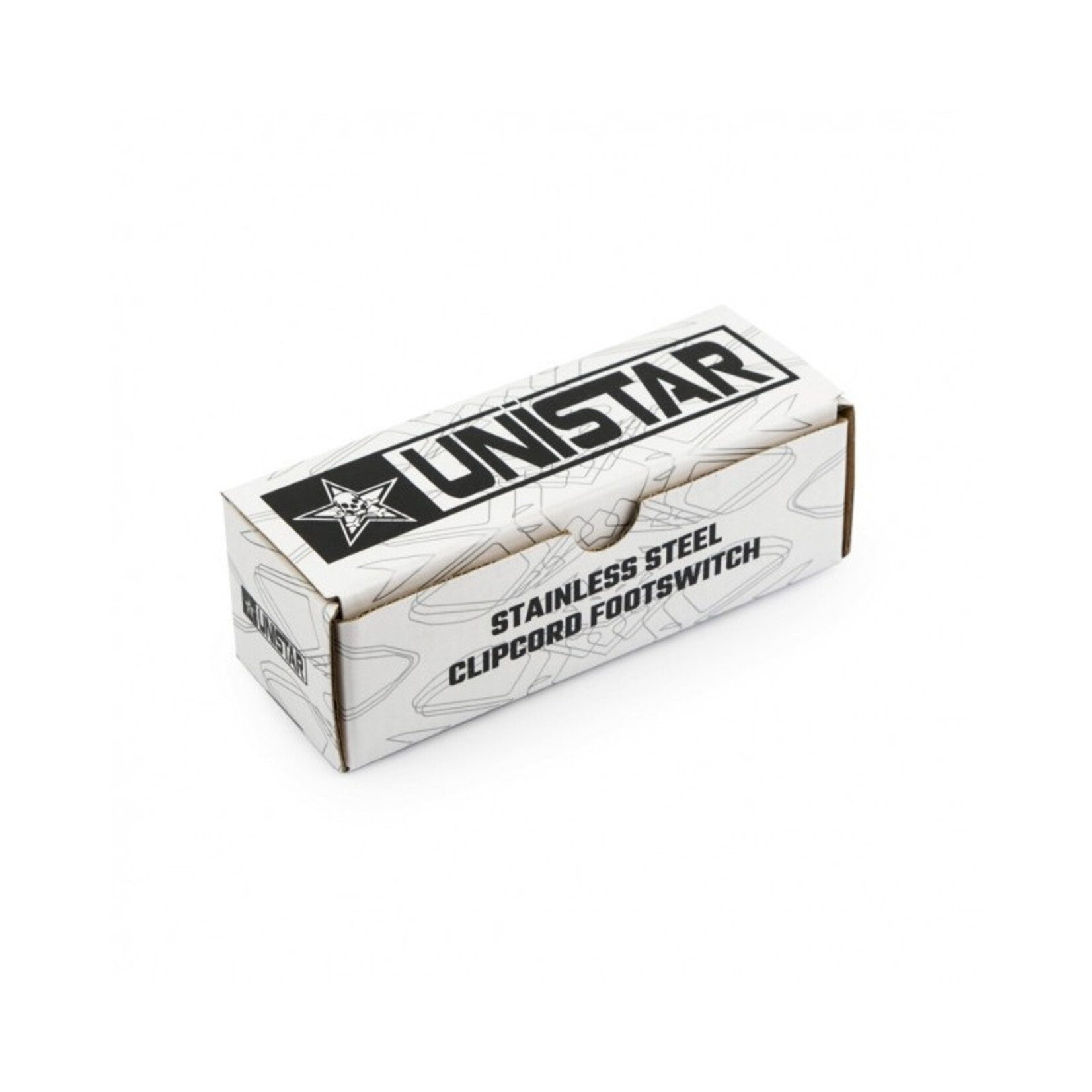 UNISTAR STAINLESS STEEL FLAT FOOTSWITCH +CLIPCORD