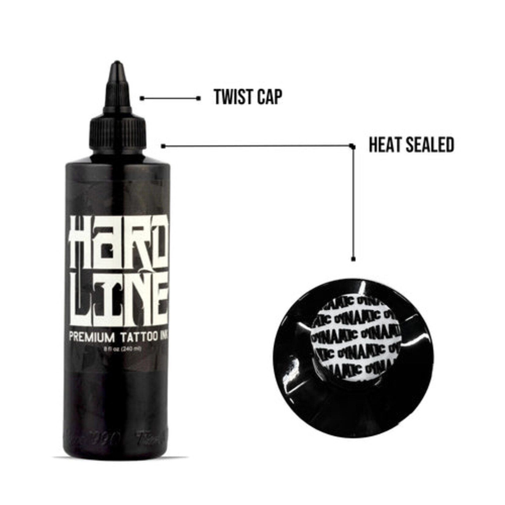 DYNAMIC INK BLACK HARDLINE 8OZ