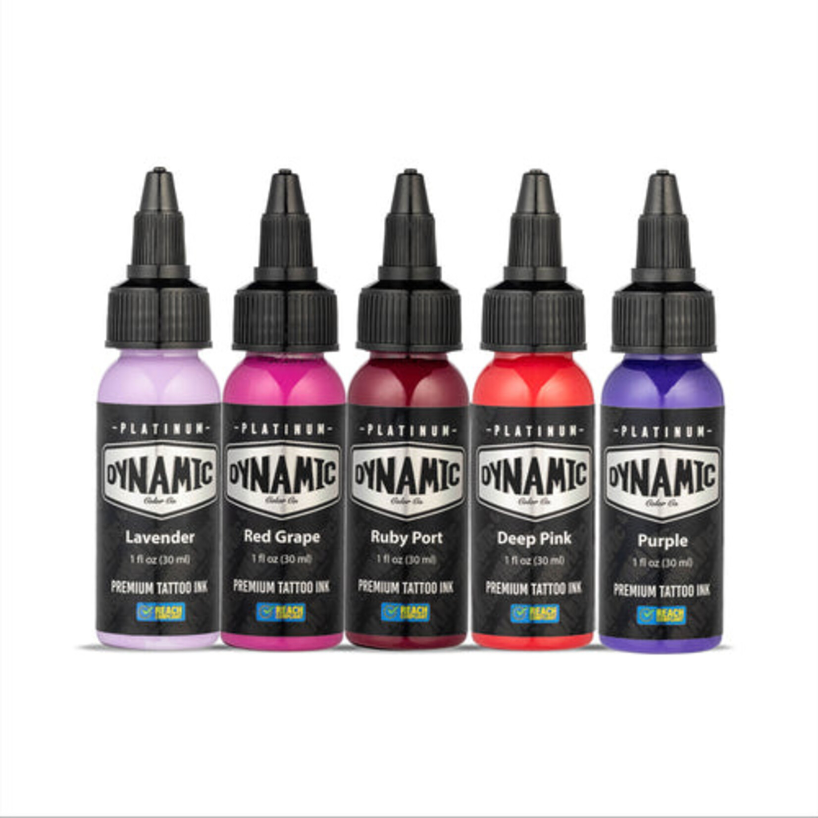 DYNAMIC INK PLATINUM LUSH 1OZ 5 BOTTLE COLOR SET