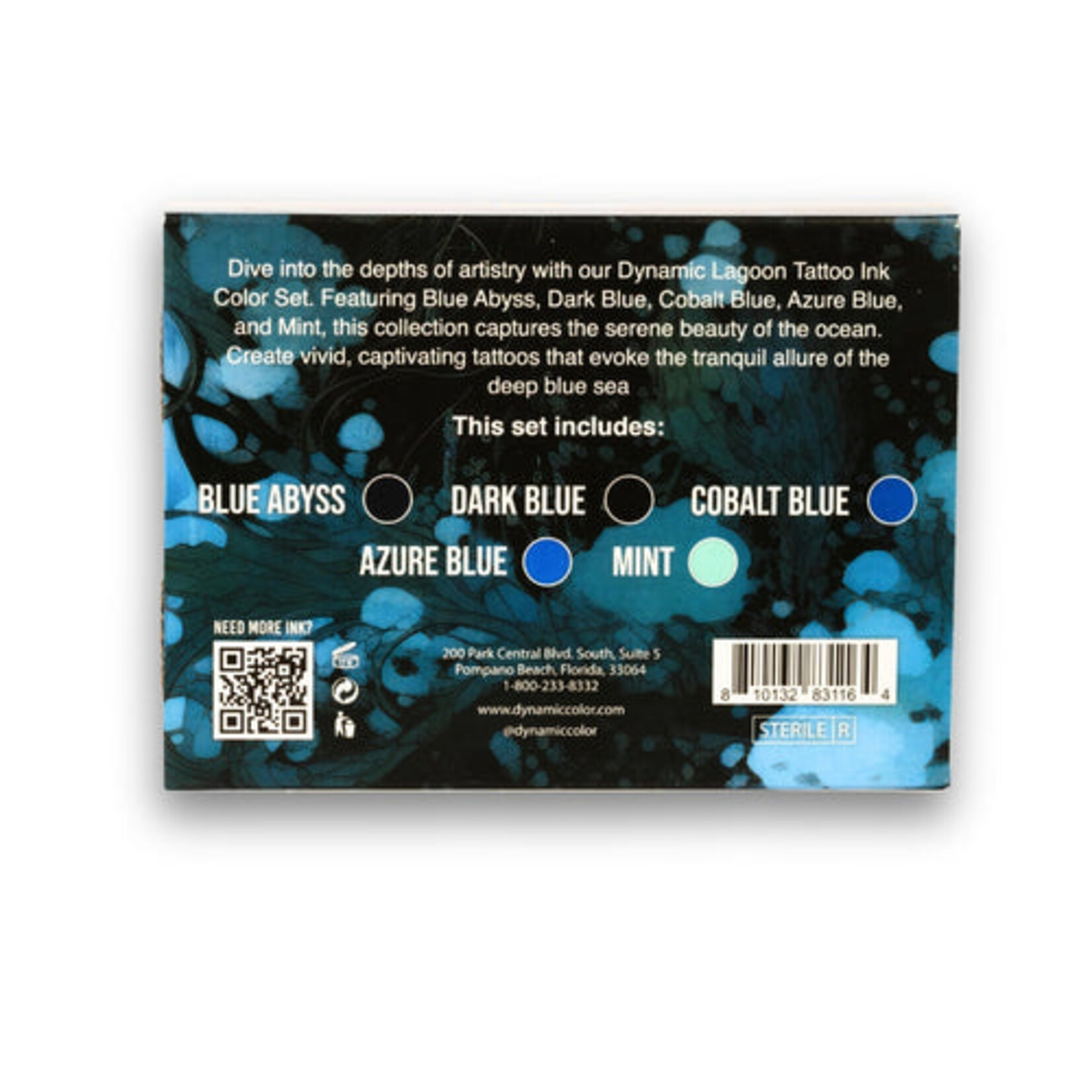 DYNAMIC INK DYNAMIC INK PLATINUM LAGOON1OZ 5 BOTTLE COLOR SET