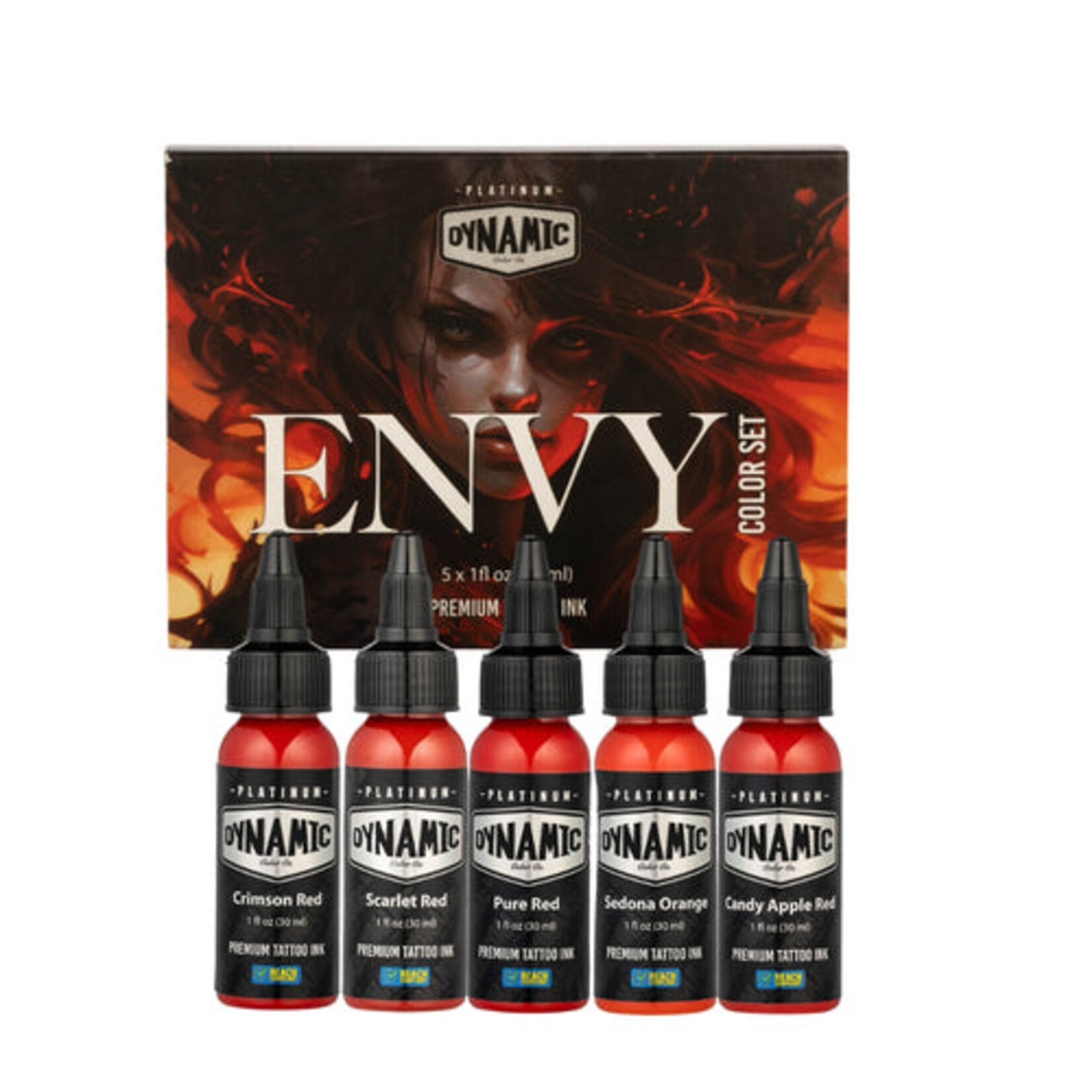 DYNAMIC INK PLATINUM ENVY 1OZ 5 BOTTLE COLOR SET