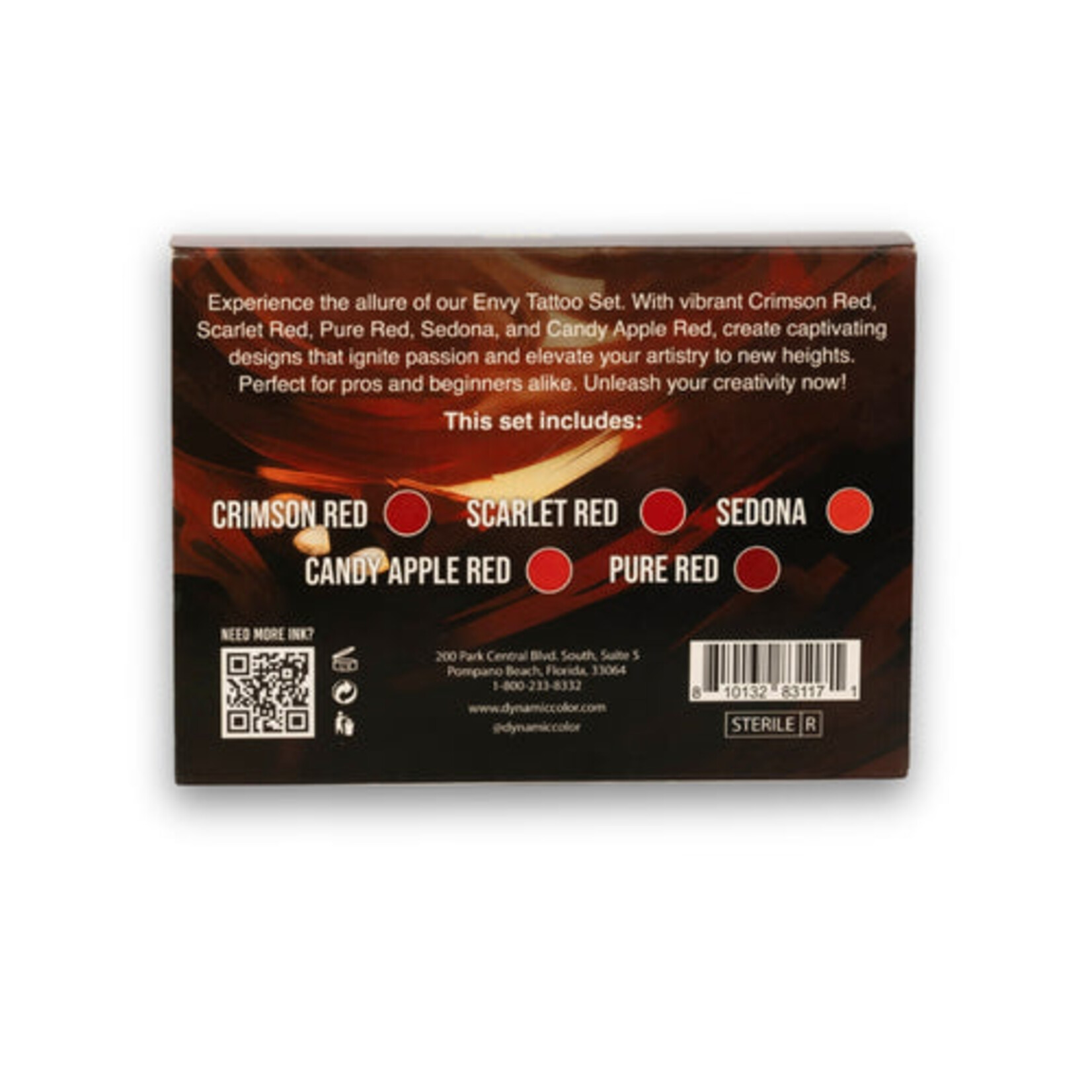 DYNAMIC INK PLATINUM ENVY 1OZ 5 BOTTLE COLOR SET