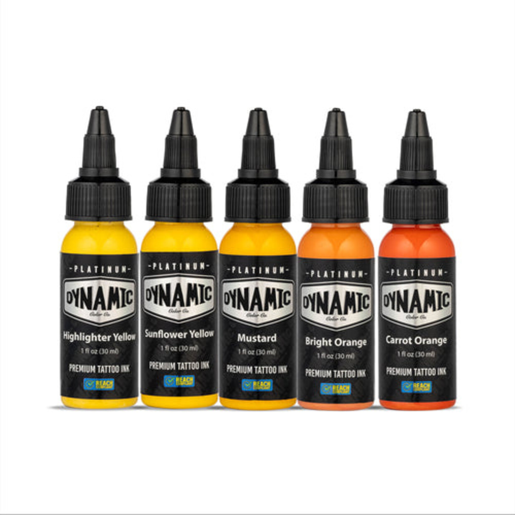 DYNAMIC INK PLATINUM FIRE 1OZ 5 BOTTLE COLOR SET
