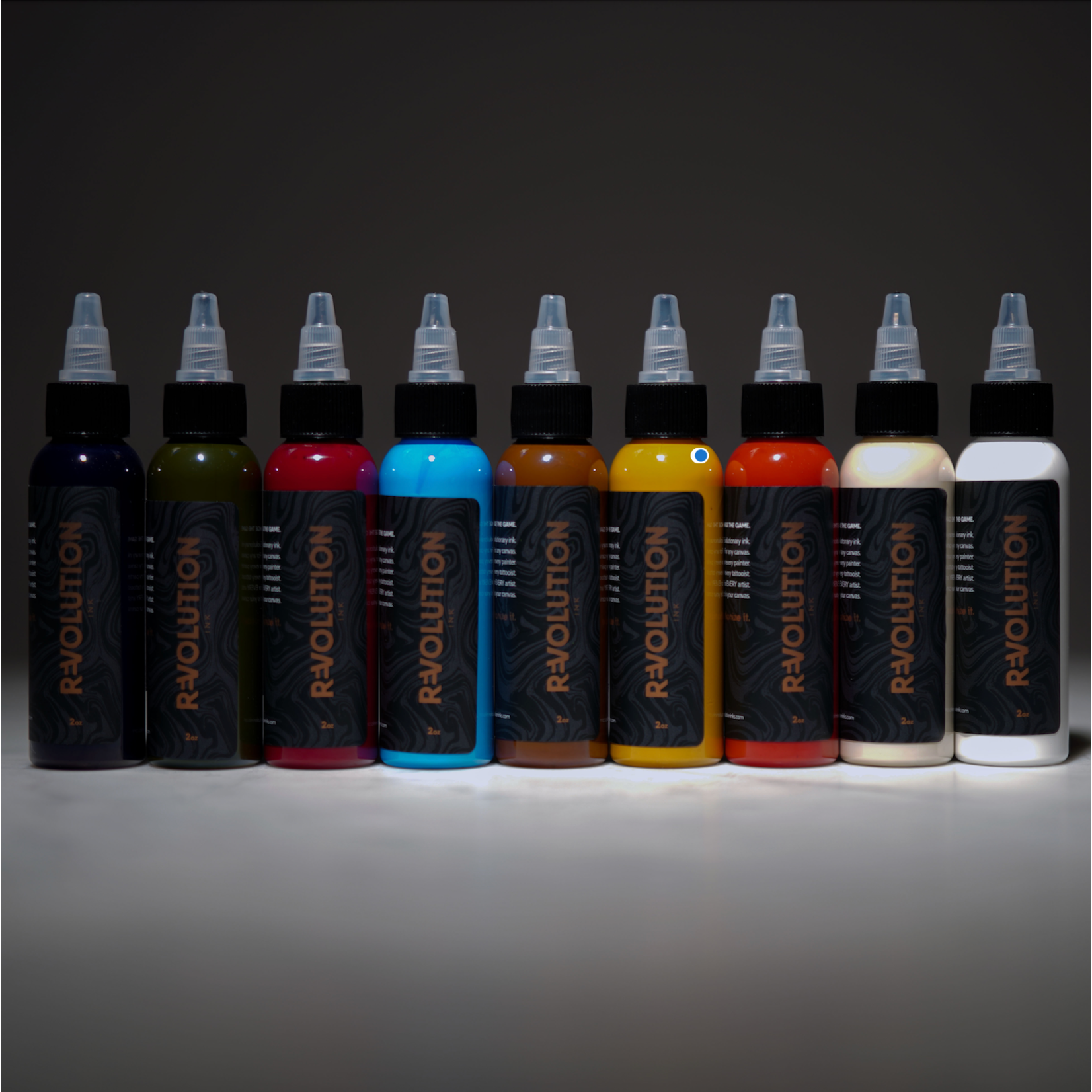 REVOLUTION INK THE PAINTER'S PALETTE SET 1OZ BOTTLES