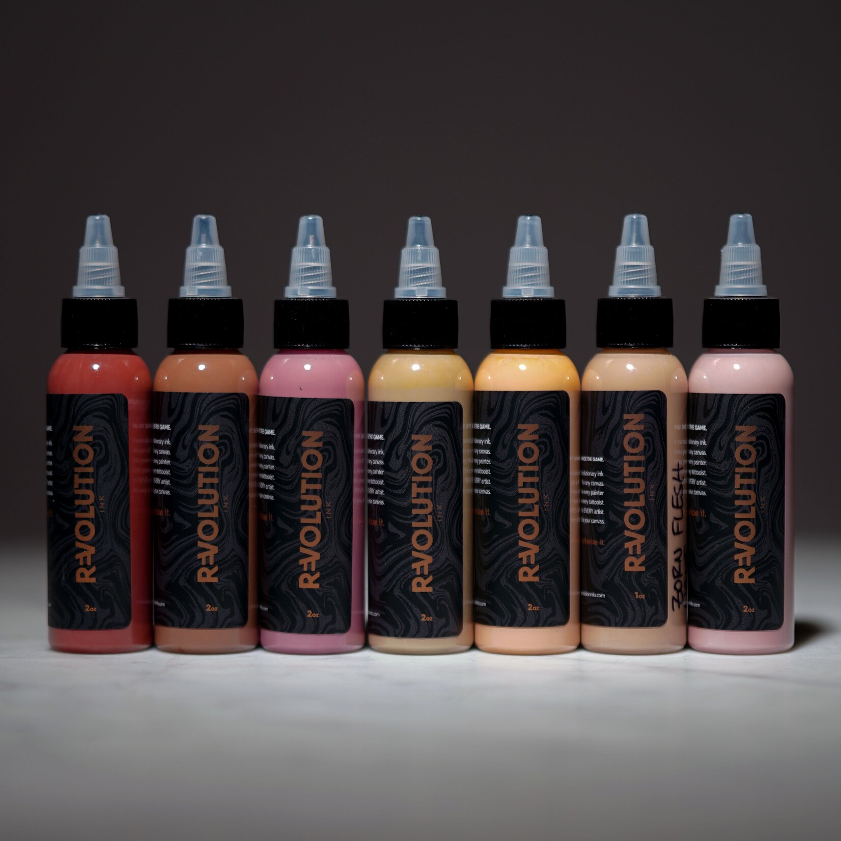 REVOLUTION INK FLESHTONE SET 1OZ BOTTLES