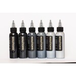 REVOLUTION INK OPAQUE GREY SET 1OZ BOTTLES