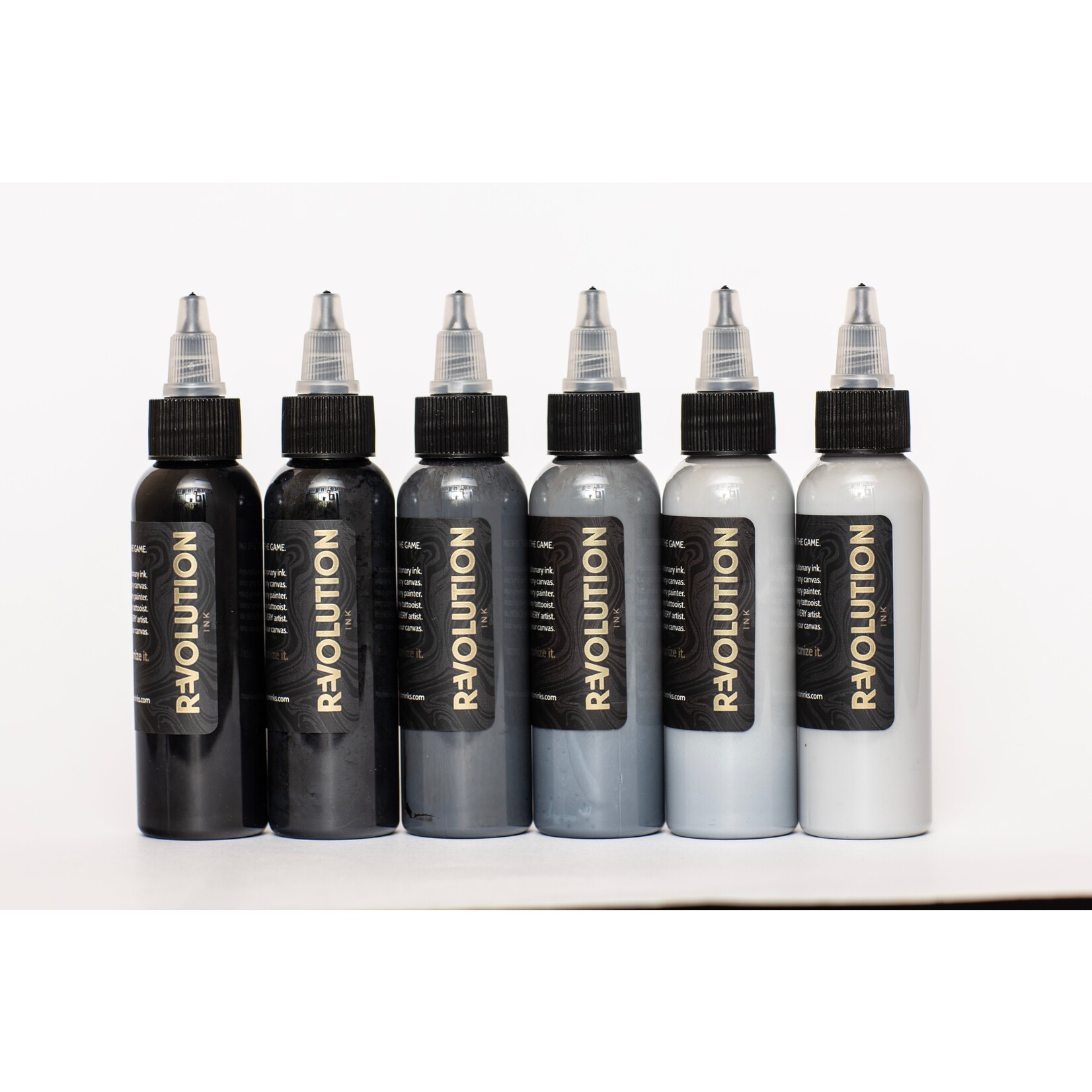 REVOLUTION INK OPAQUE GREY SET 1OZ BOTTLES