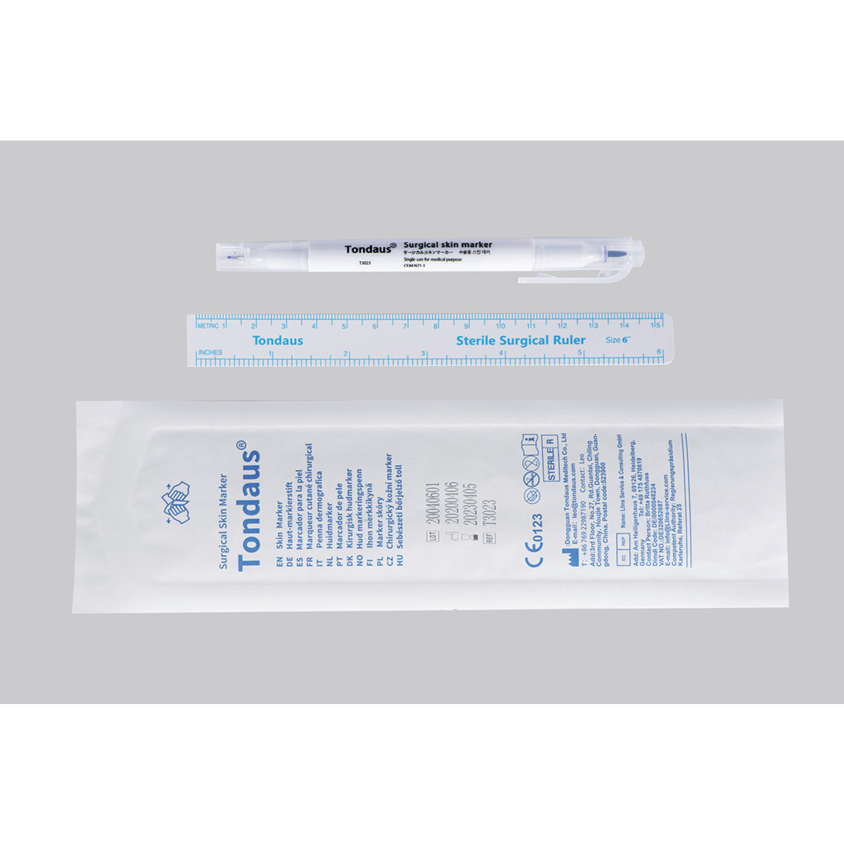 TONDAUS SURGICAL SKIN MARKER DUAL TIPS 1.0 & 0.5mm