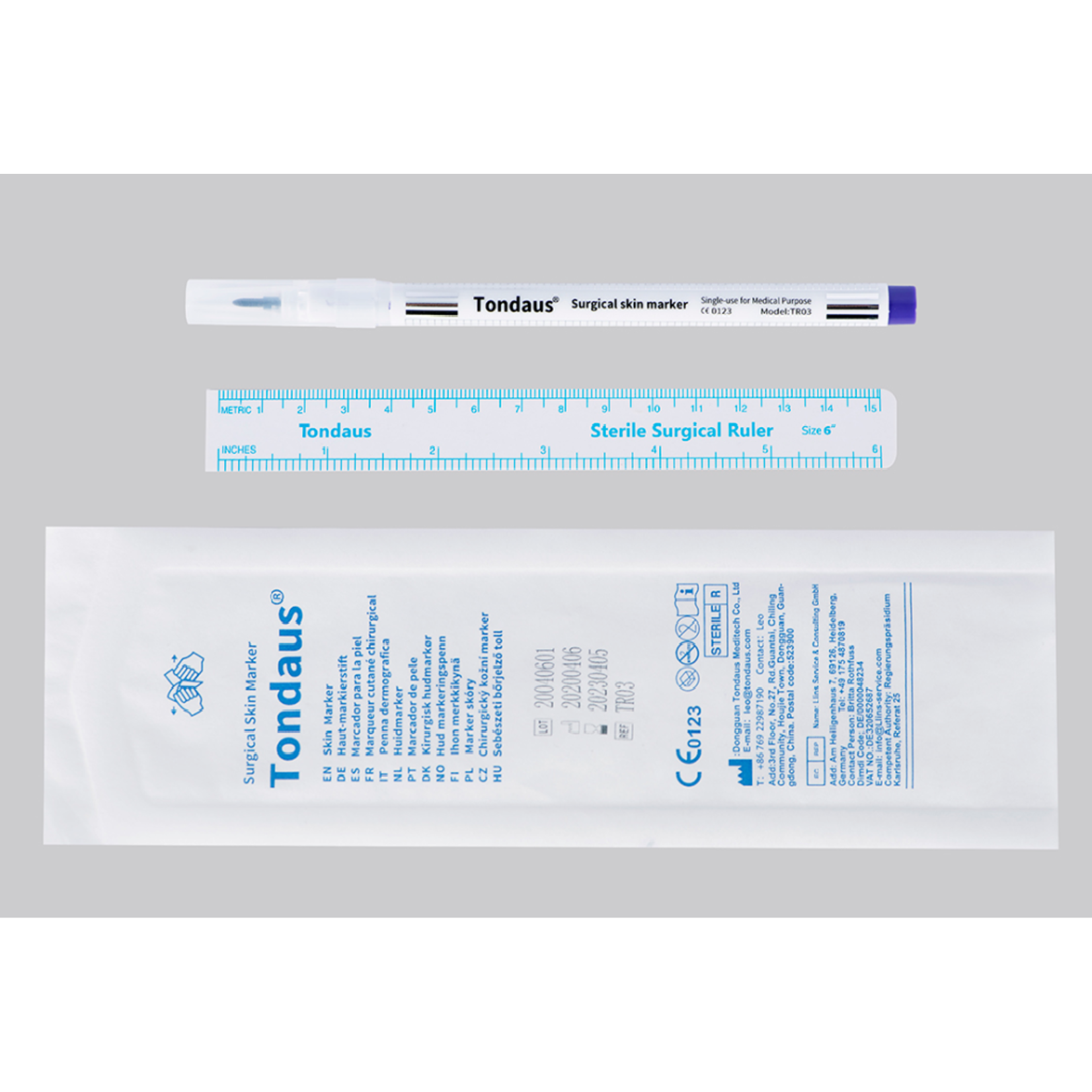 TONDAUS SURGICAL SKIN MARKER SINGLE TIPS 1.0m REGULAR TIP