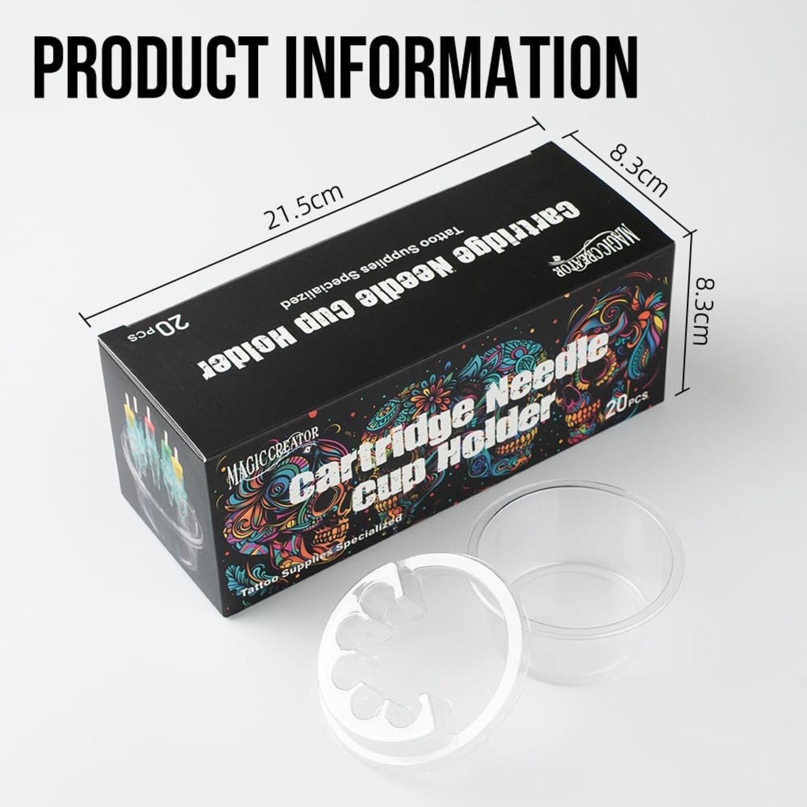 CARTRIDGE NEEDLE CUP HOLDER 20 PCS