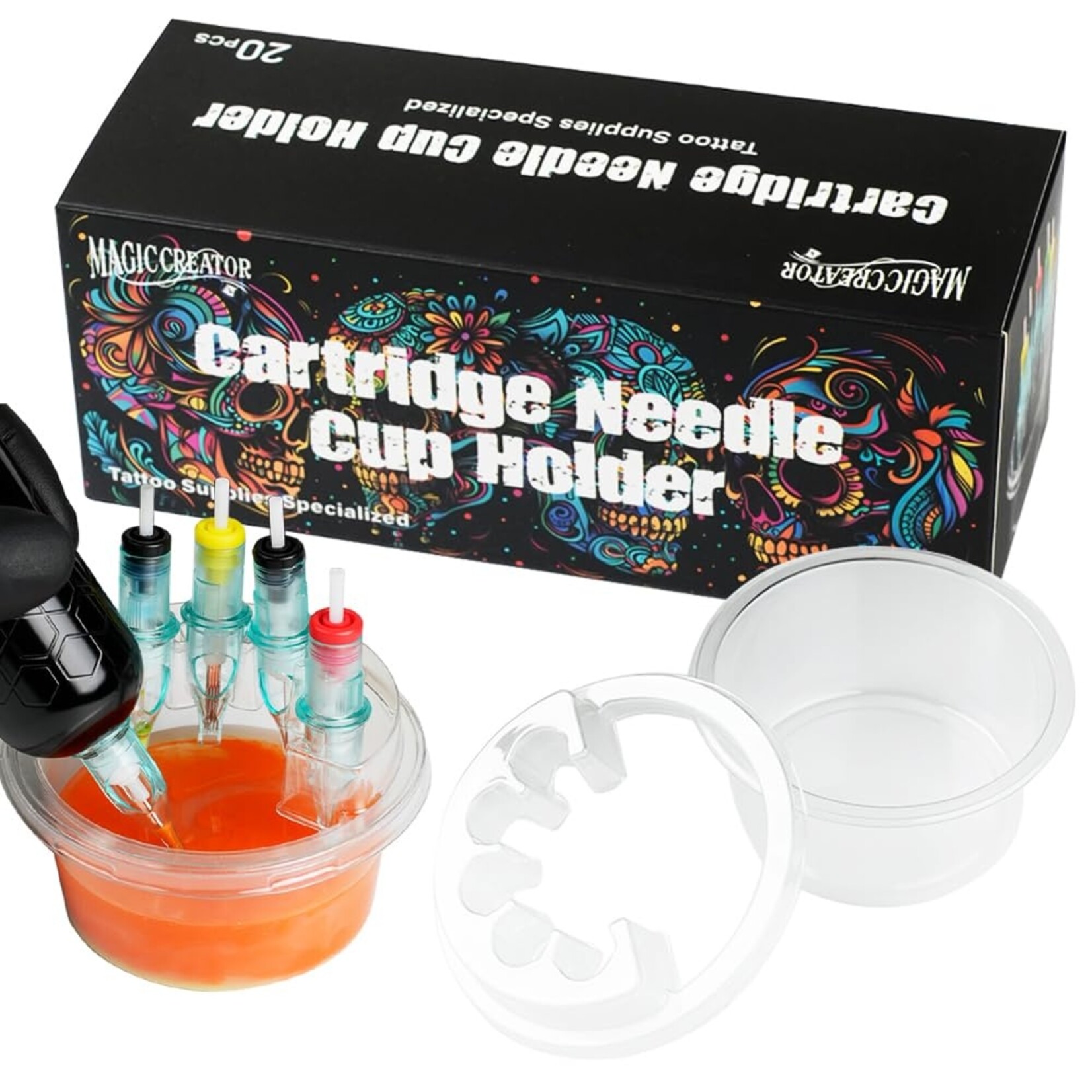 CARTRIDGE NEEDLE CUP HOLDER 20 PCS