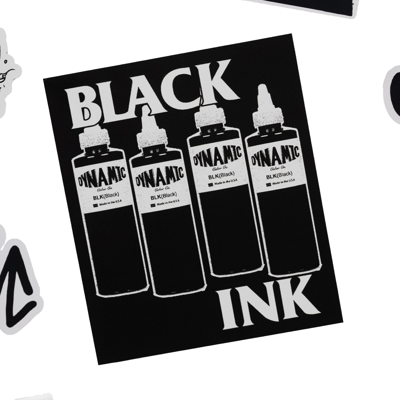 DYNAMIC INK BLACK INK STICKER