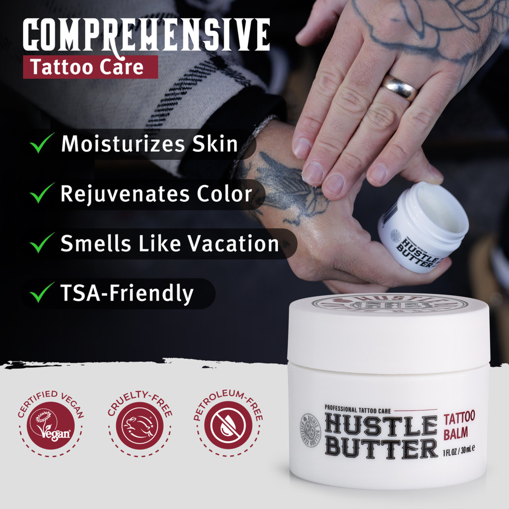 HUSTLE BUTTER DELUXE TATTOO BALM 1OZ