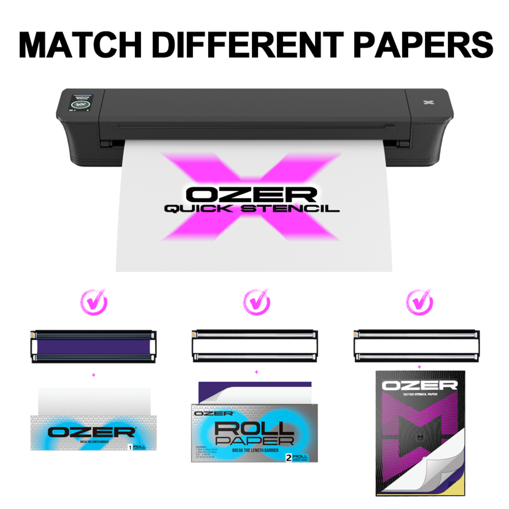 OZER X QUICK WIRELESS STENCIL PRINTER