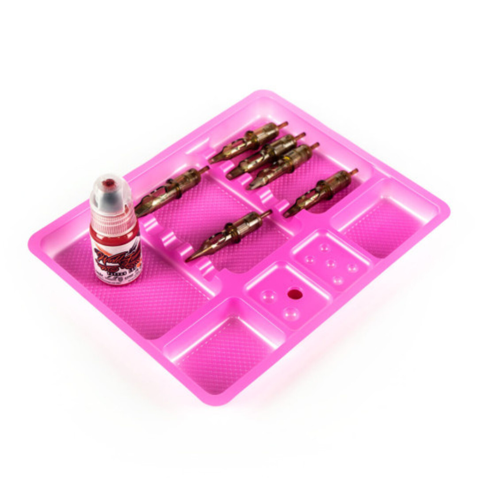 TATTOO DISPOSABLE INSTRUMENT TRAYS - 25 PIECES PINK
