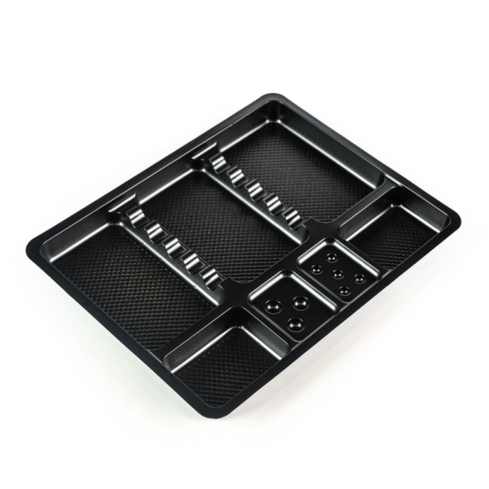 TATTOO DISPOSABLE INSTRUMENT TRAYS - 25 PIECES BLACK