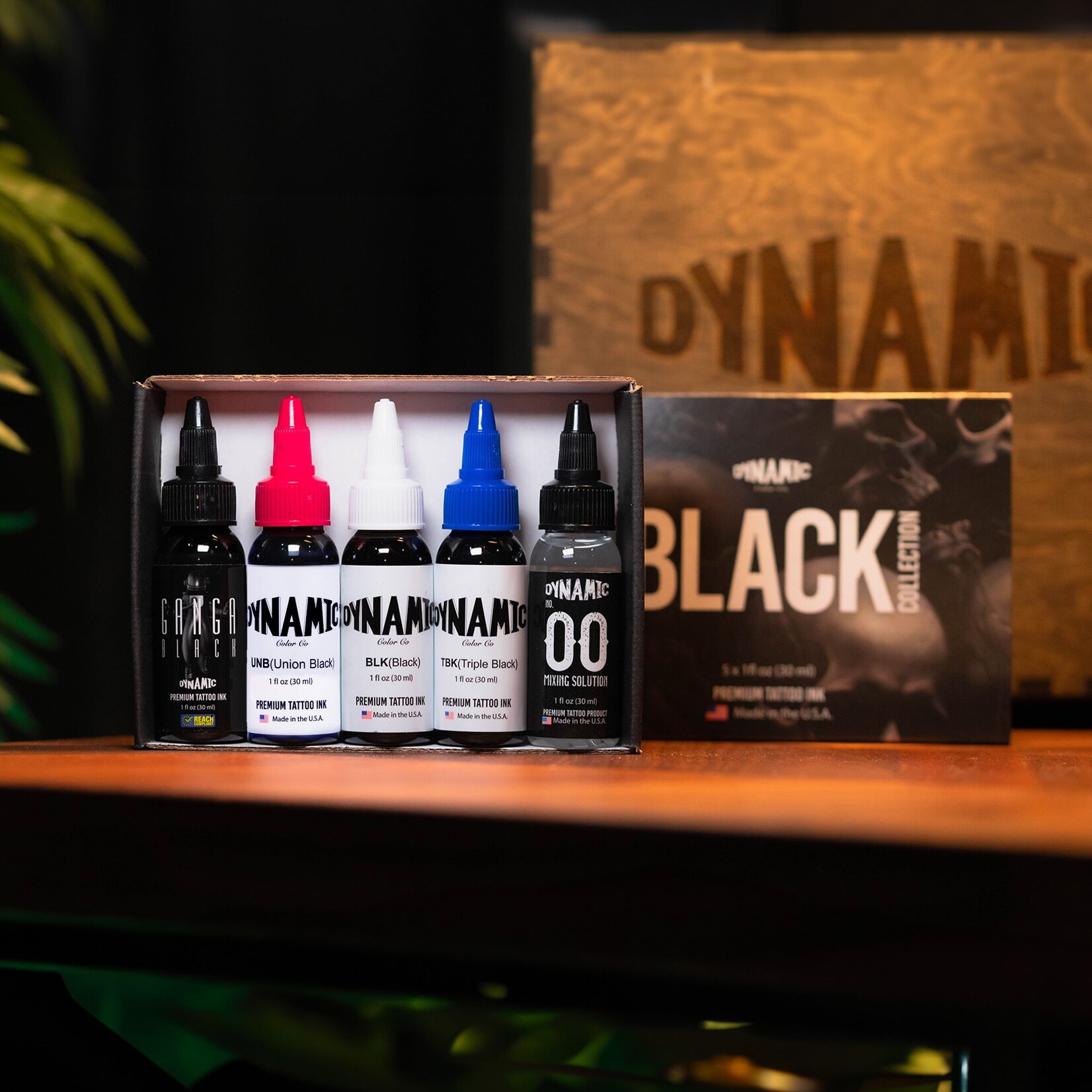 DYNAMIC INK - THE BLACK COLLECTION - 1OZ BOTTLE COLOR SET