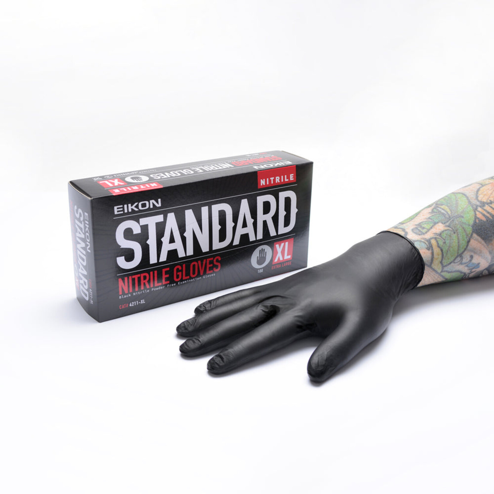 EIKON STANDARD BLACK NITRILE GLOVES