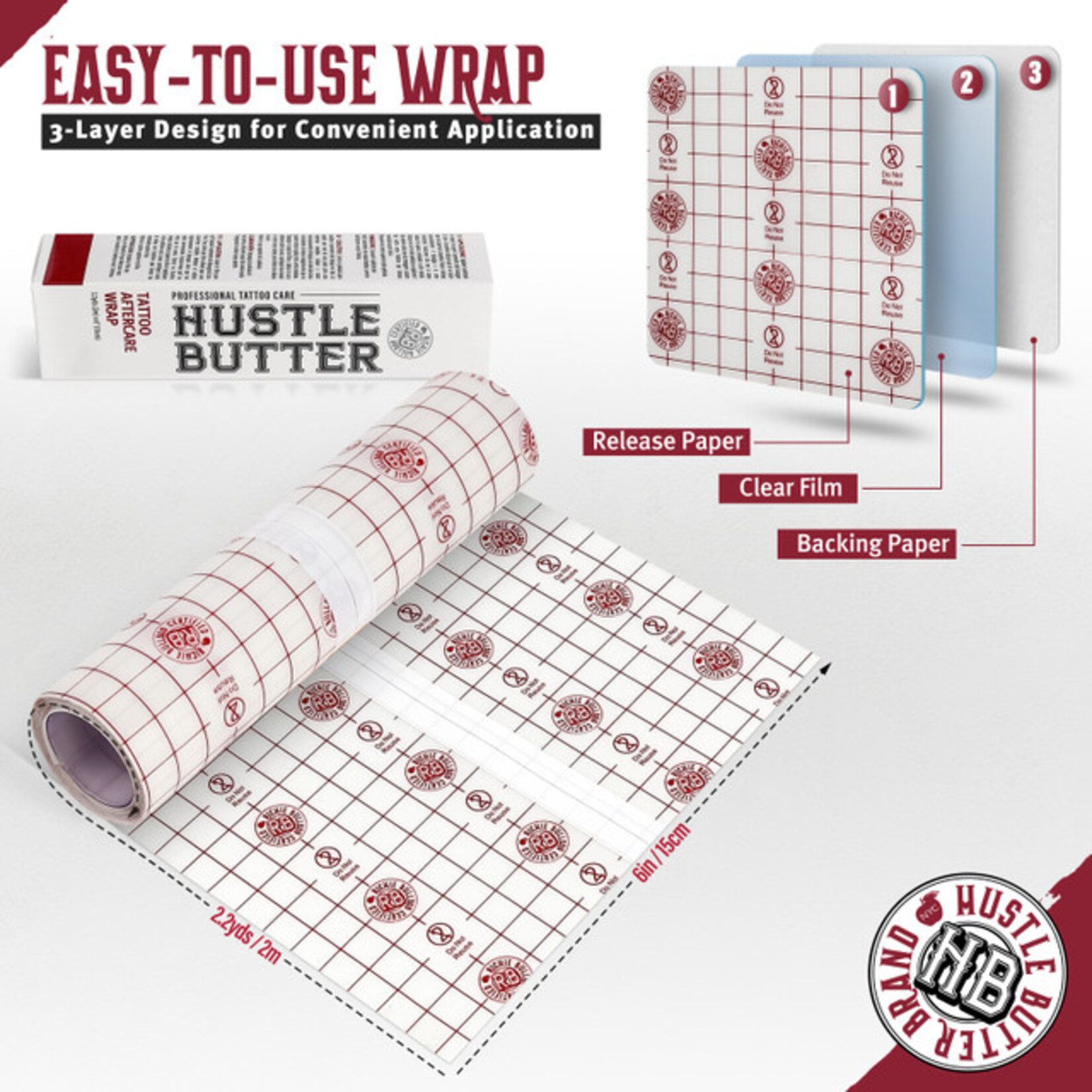HUSTLE BUTTER TATTOO AFTERCARE WRAP