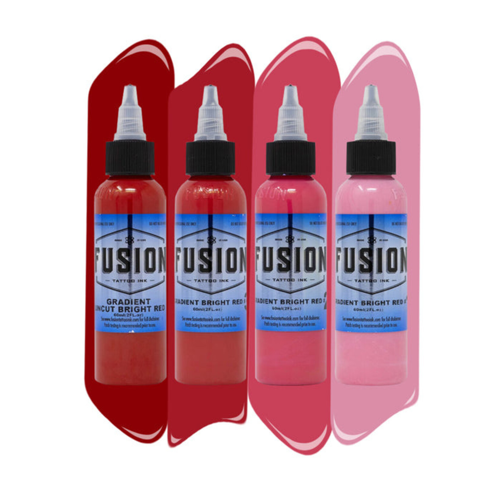 FUSION INK - GRADIENT BRIGHT RED 4 PACK 1oz