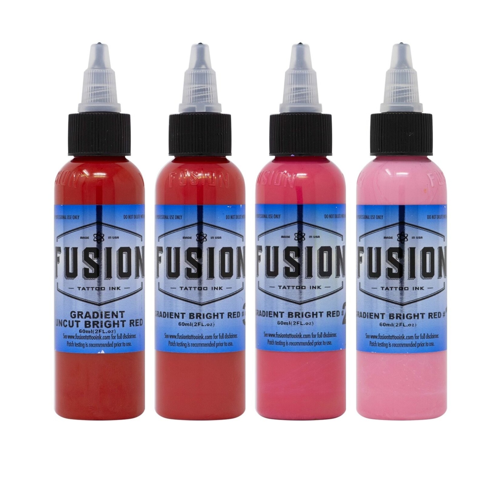 FUSION INK - GRADIENT BRIGHT RED 4 PACK 1oz