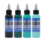 FUSION INK - GRADIENT GREEN WITH WHITE 4 PACK 1oz