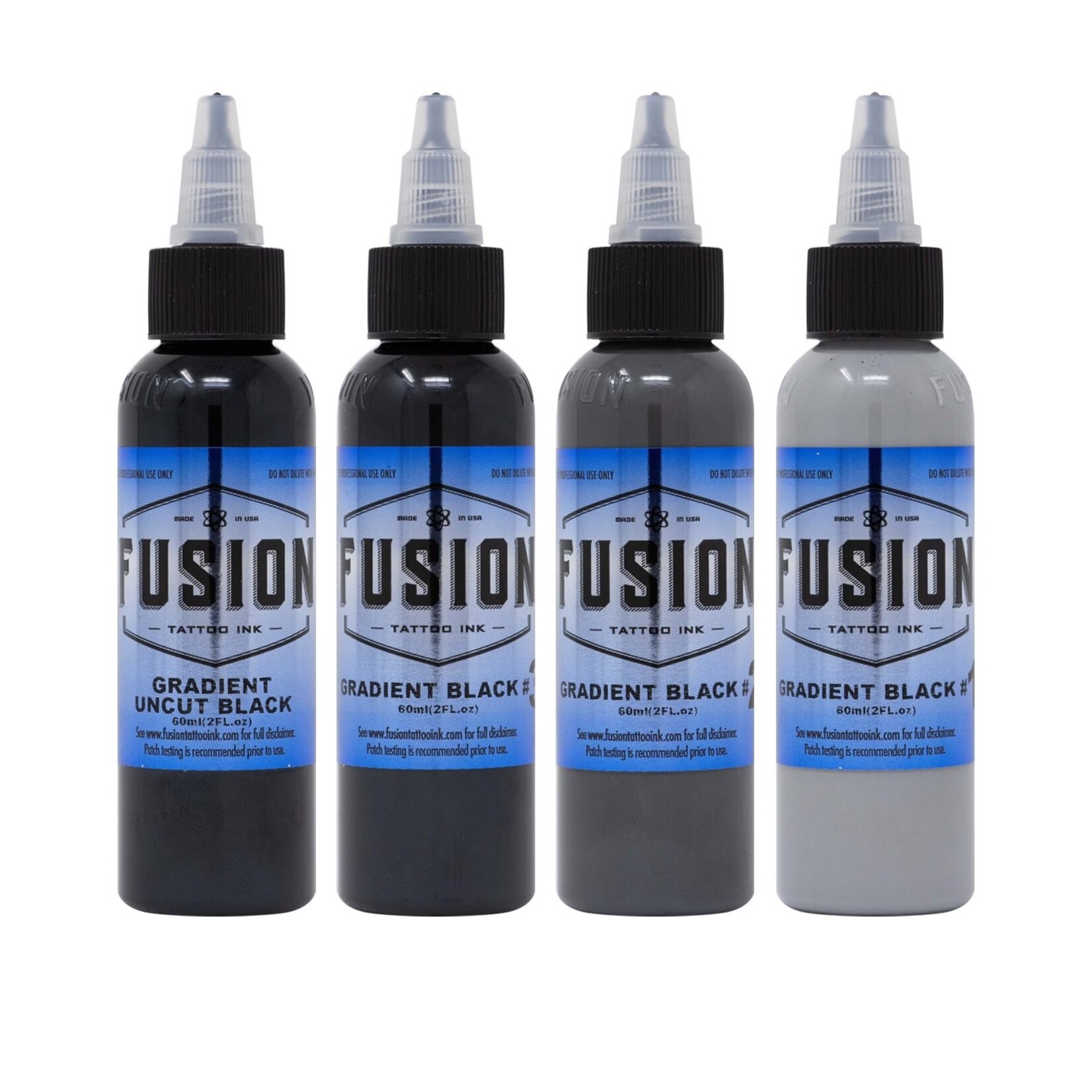 FUSION INK - GRADIENT BLACK 4 PACK 1oz