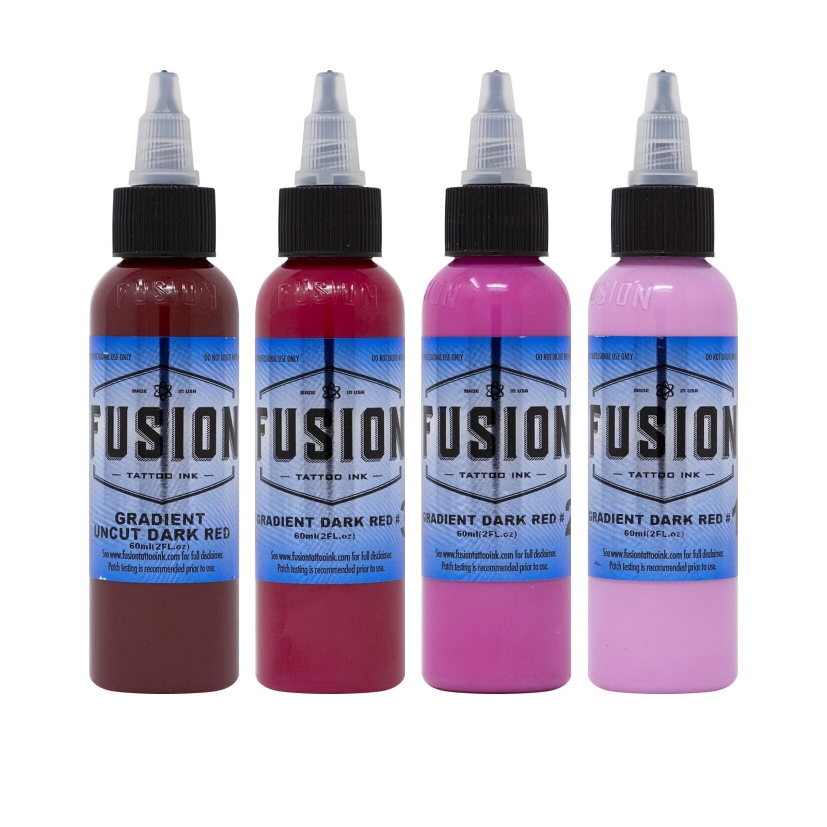 FUSION INK - GRADIENT DARK RED 4 PACK 1oz