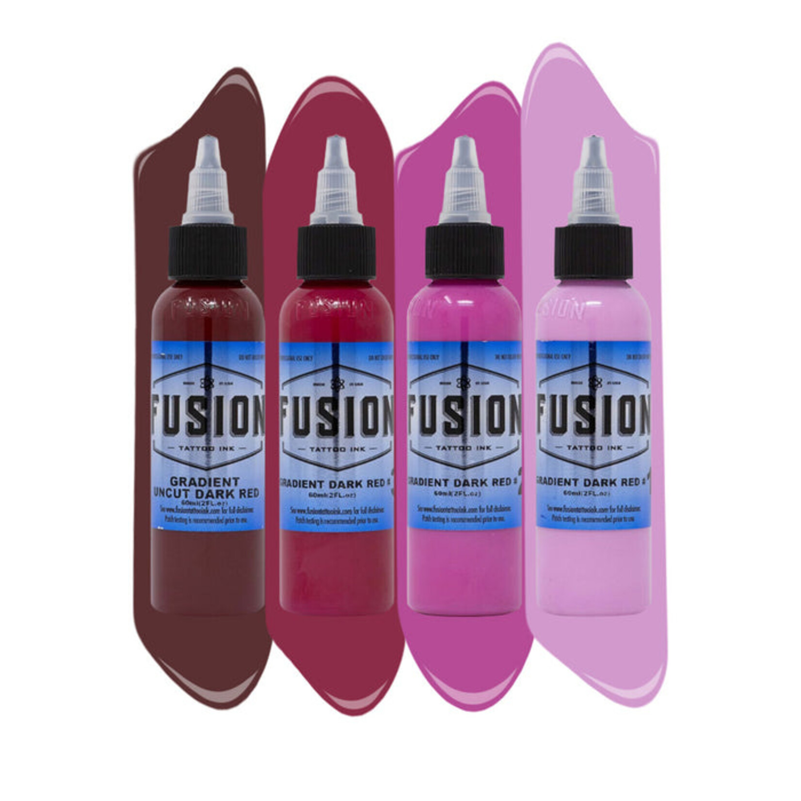 FUSION INK - GRADIENT DARK RED 4 PACK 1oz