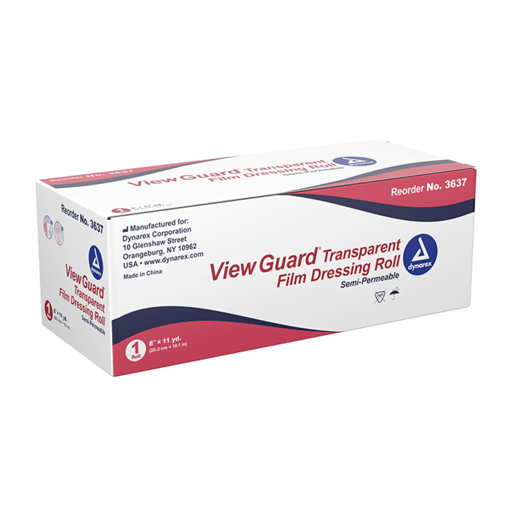 DYNAREX VIEW GUARD TRANSPARENT DRESSING ROLLS