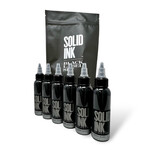 SOLID INK BLACK LABEL - GREY WASH SET INCLUDING LINING AND HEAVY (6 for the price of 5)