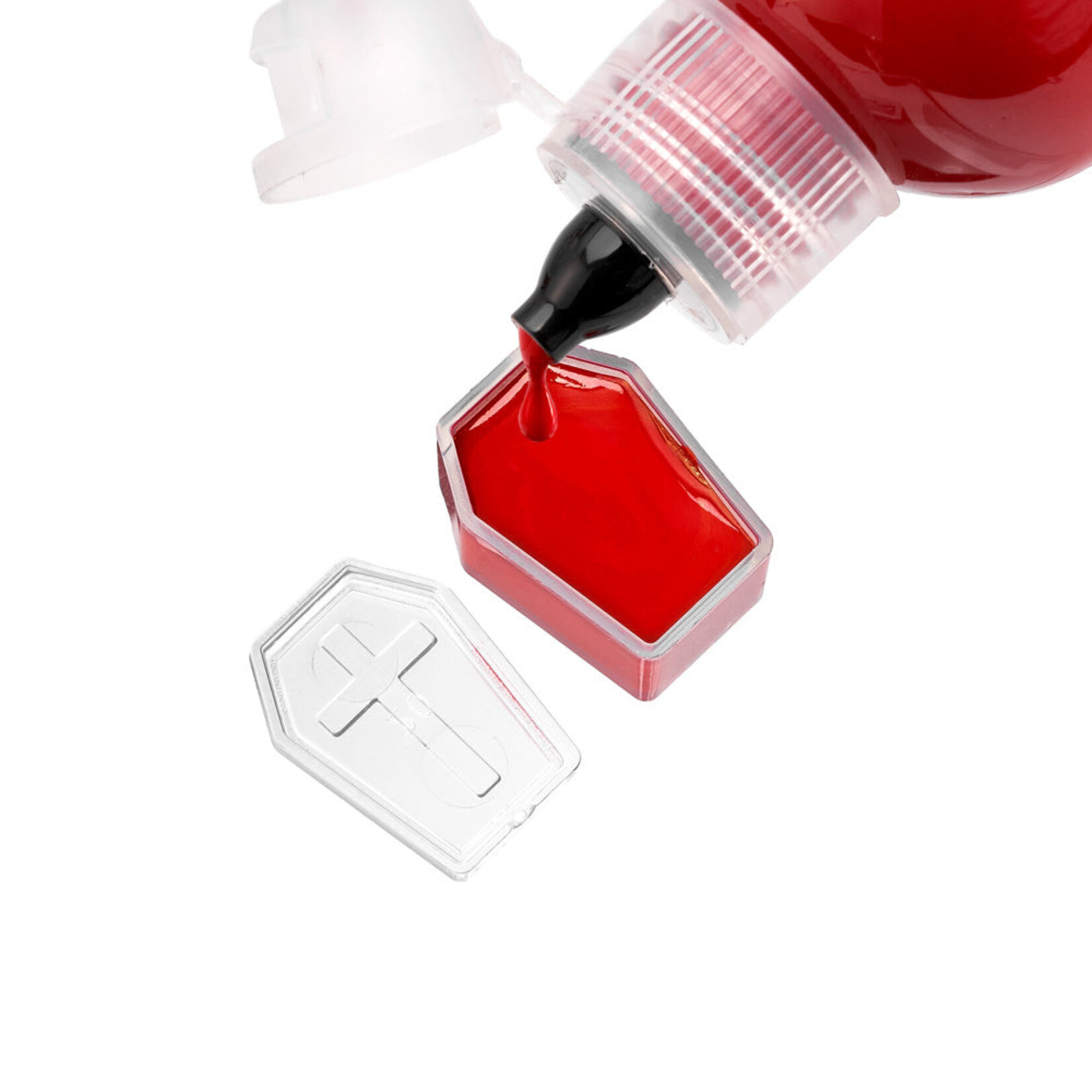 SAFERLY COFFIN INK CAP LIDS #25 — BAG OF 20 CLEAR