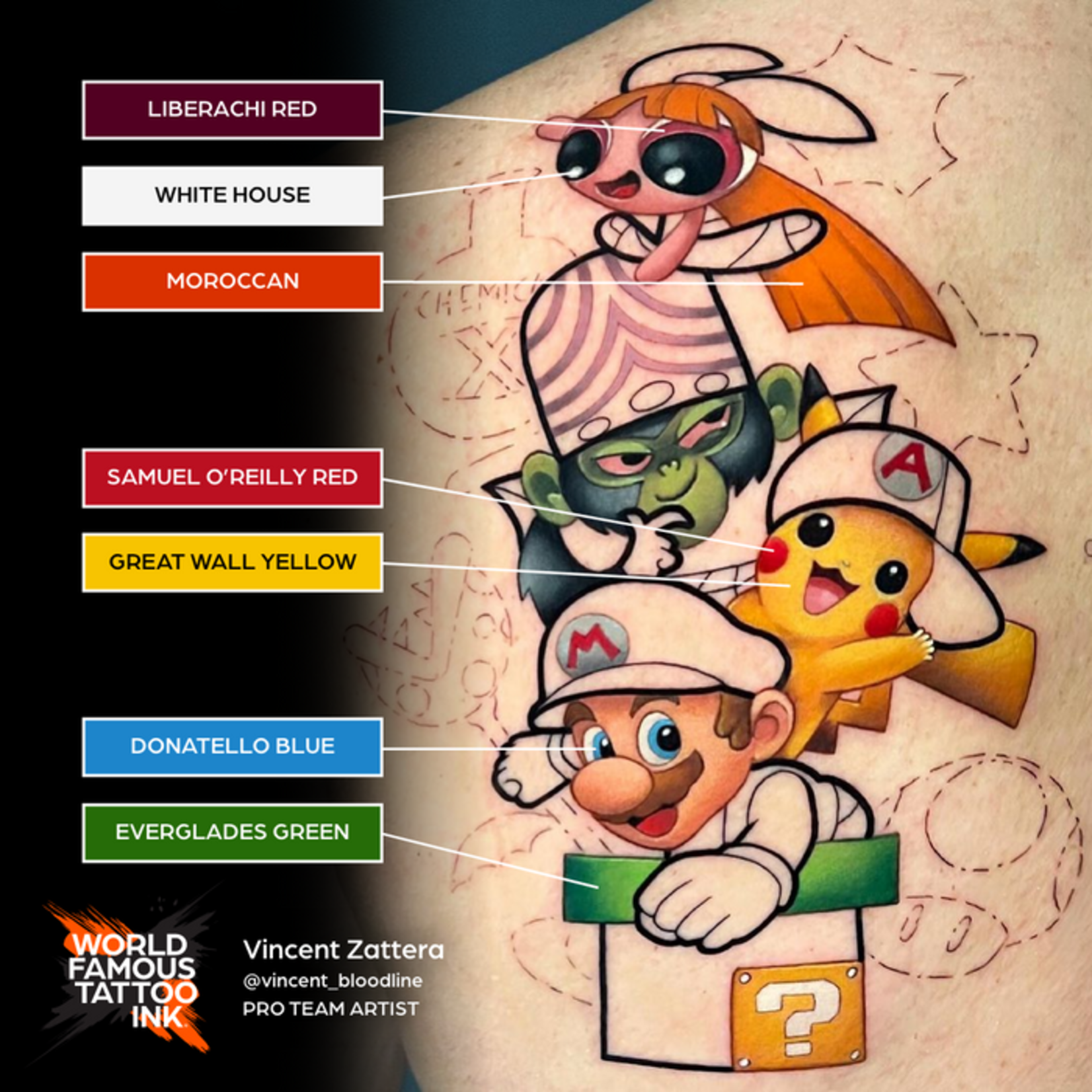 WORLD FAMOUS 7 COLOR SIMPLE SET 1/2 OZ