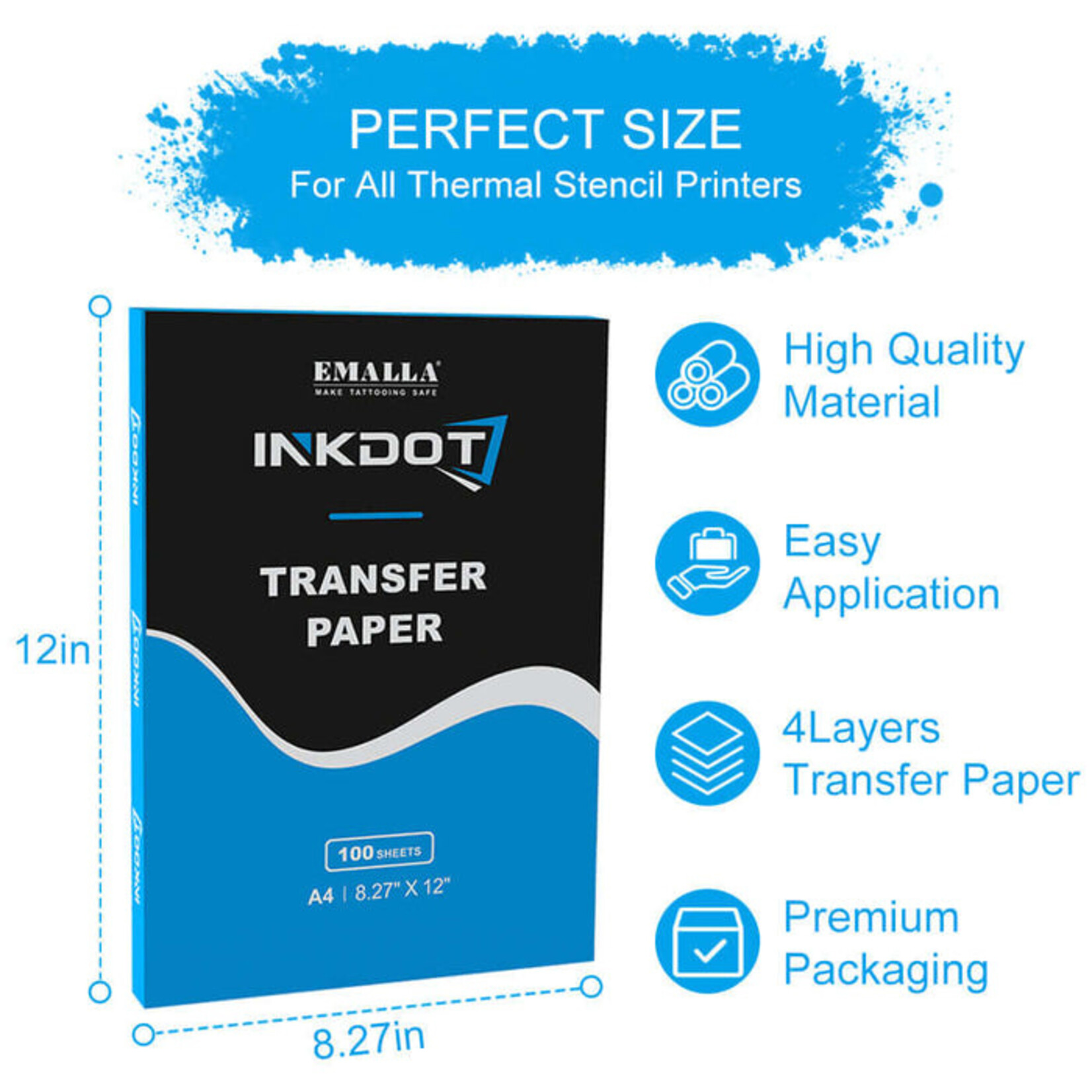 EMALLA INKDOT TRANSFER PAPER (100pcs)